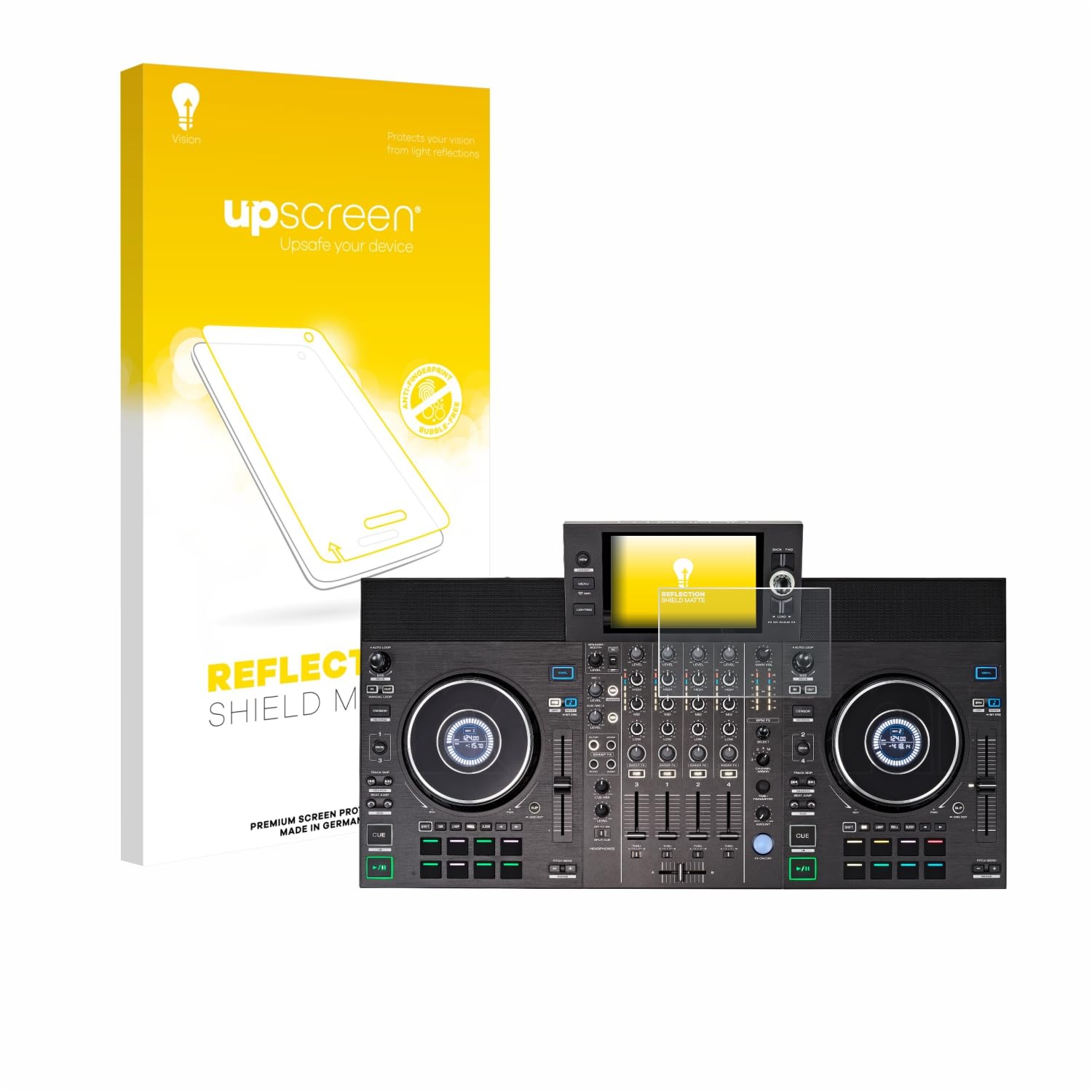 upscreen Anti-Glare Screen Protector Compatible with Denon DJ SC Live 4 (Jog) – Protection Film Matte