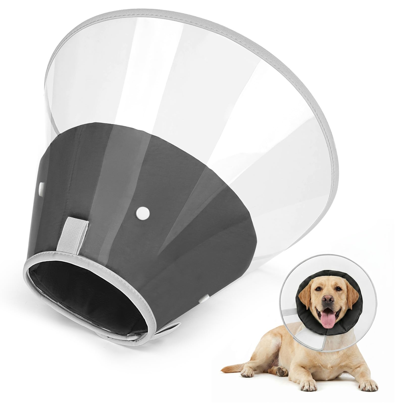 Joypig Dog Cone Collar with Soft Liner
