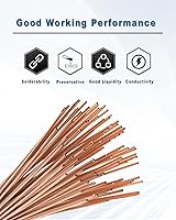 Vista 5 de Utoolmart Electrodos recubiertos de cobre de Copperclad de Roces de carbono de gubias del carbono 13.1x1,164.7 ft m de Gouging