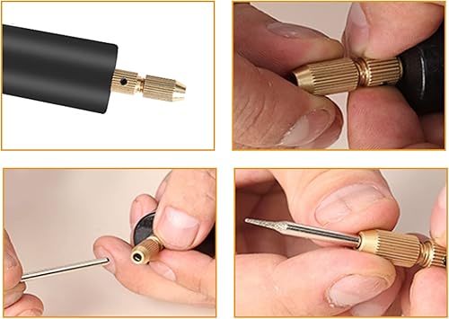 Miniatura 6 de Mini taladro de mano eléctrico, mini taladro de mano eléctrico portátil de 5 V, mini herramienta de taladro eléctrico pequeño taladro de mano micro