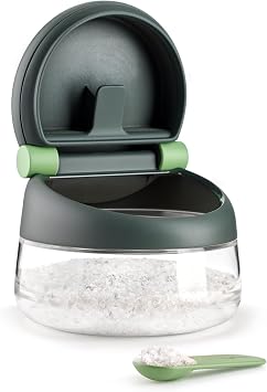 Lekue 16.9oz Shaker Salt Cellar, 0.5 x 4.1inch, Clear
