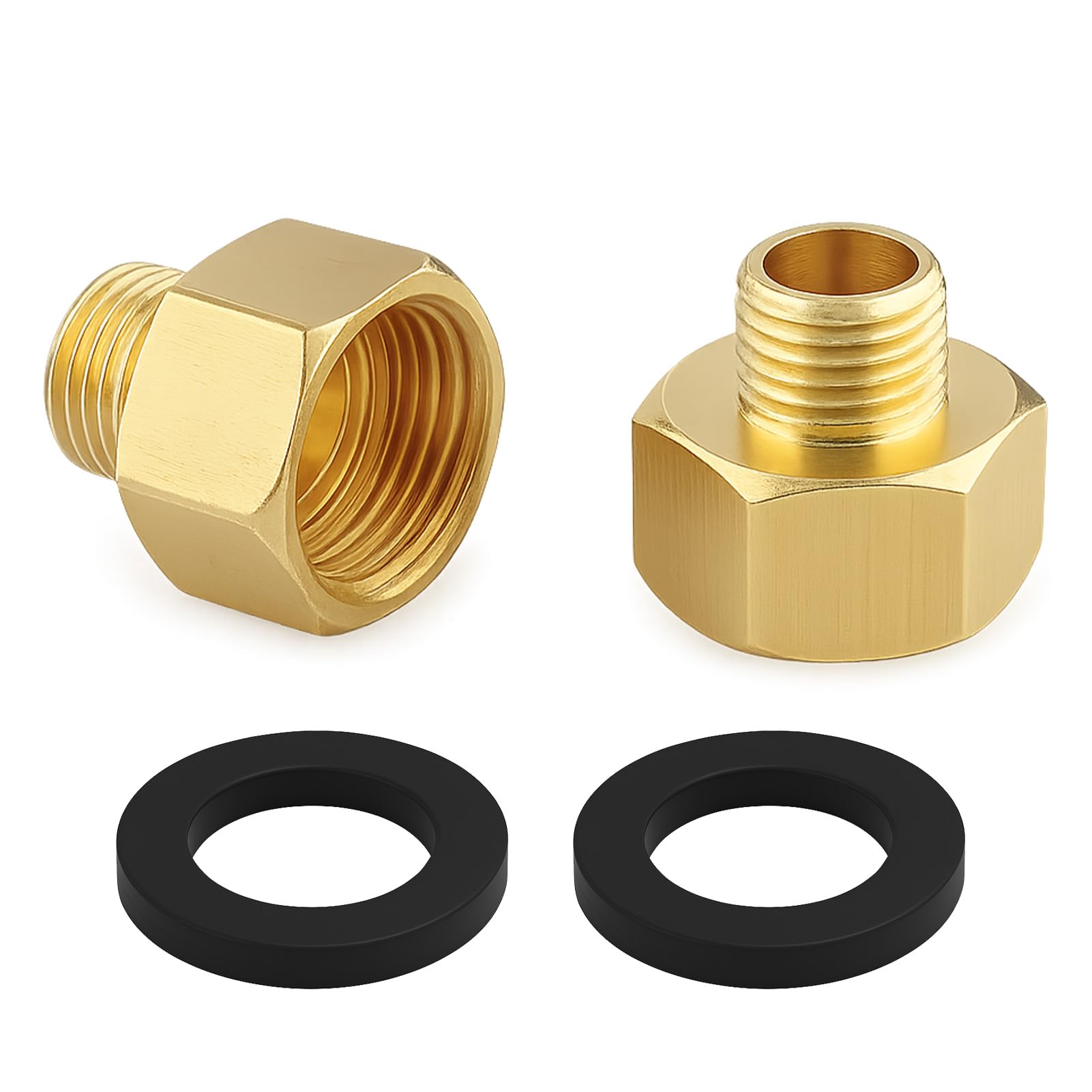 2 adaptadores de gas LPG de 1/2 pulgadas R x 1/4 pulgadas LKS para estufa de gas, adaptador para bombonas de gas, conector de manguera de gas de cobre para cocina de gas, estufa de taburete, hornillo