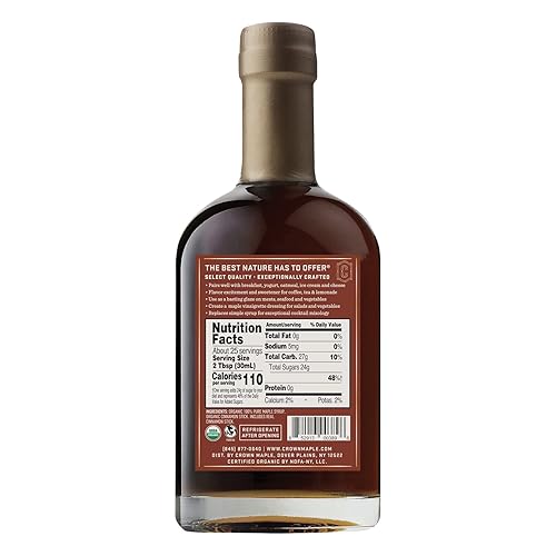 Miniatura 2 de Crown Maple Jarabe de arce con infusión de canela, 25 onzas líquidas, panqueques, cócteles de sabor, bollos pegajosos, gofres, certificado orgánico