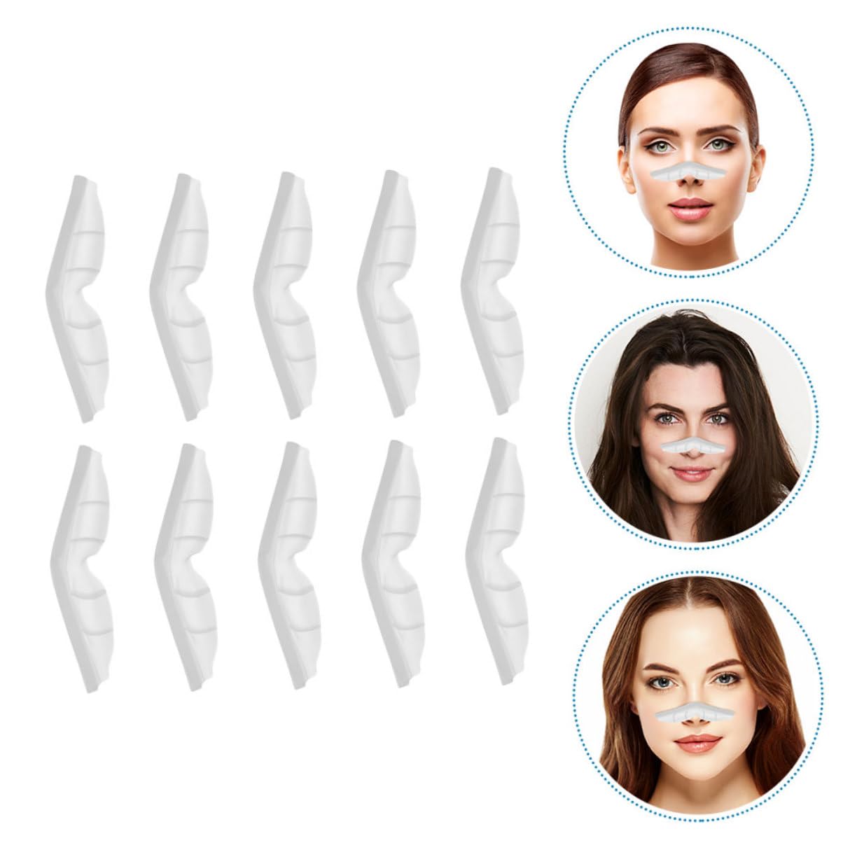 NUOBESTY 100pièces Coussins De Silicone pour Nez De Anti-buée pour Masques Et Lunettes Prévention Buée Et Claire Conditions Froides