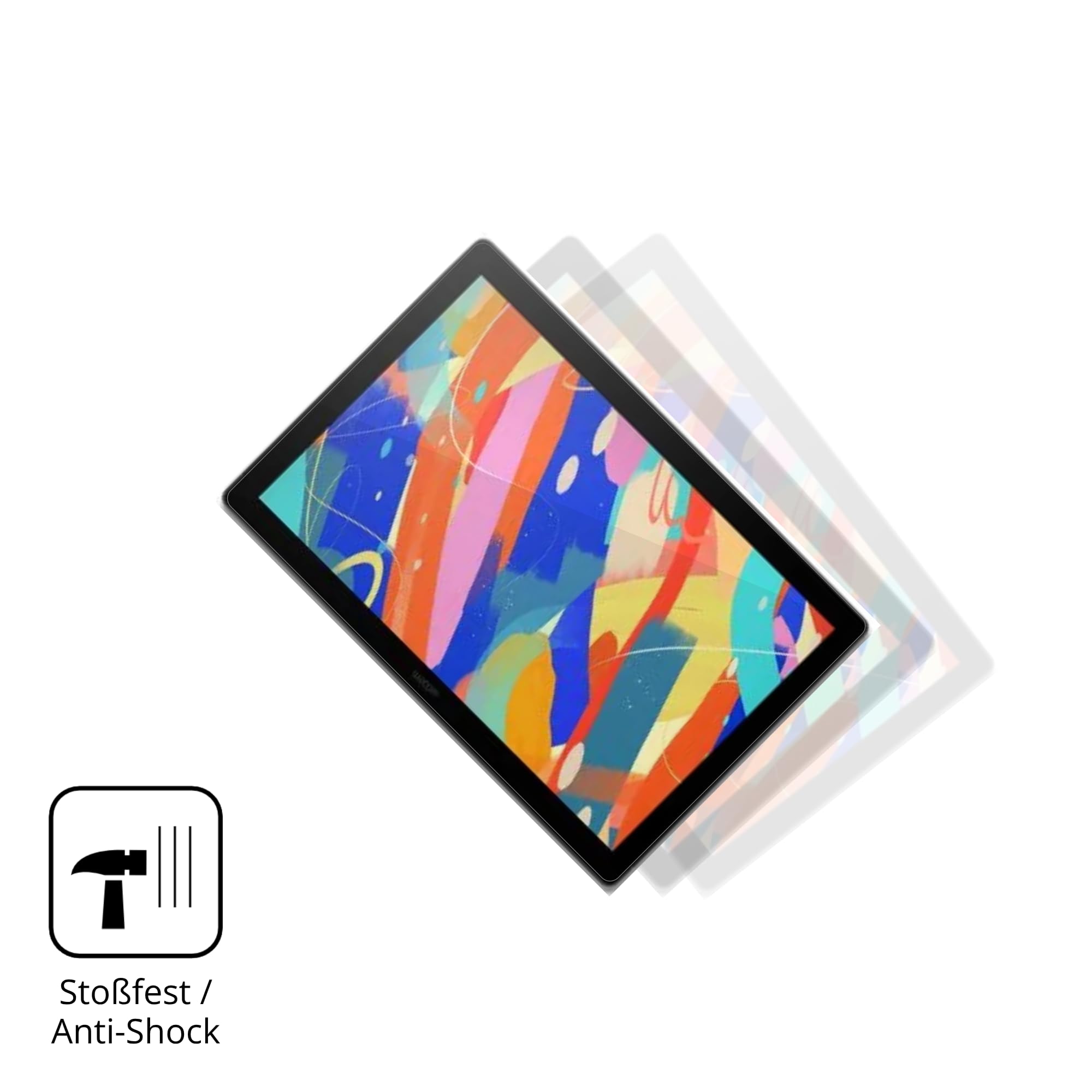 dipos 2x Pellicola Protettiva 9H trasparente per Wacom Cintiq 16 | Non si rompe e non si scheggia, non è vero vetro, Anti-Shock, si adatta perfettamente, antigraffio, senza bolle, autoadesiva