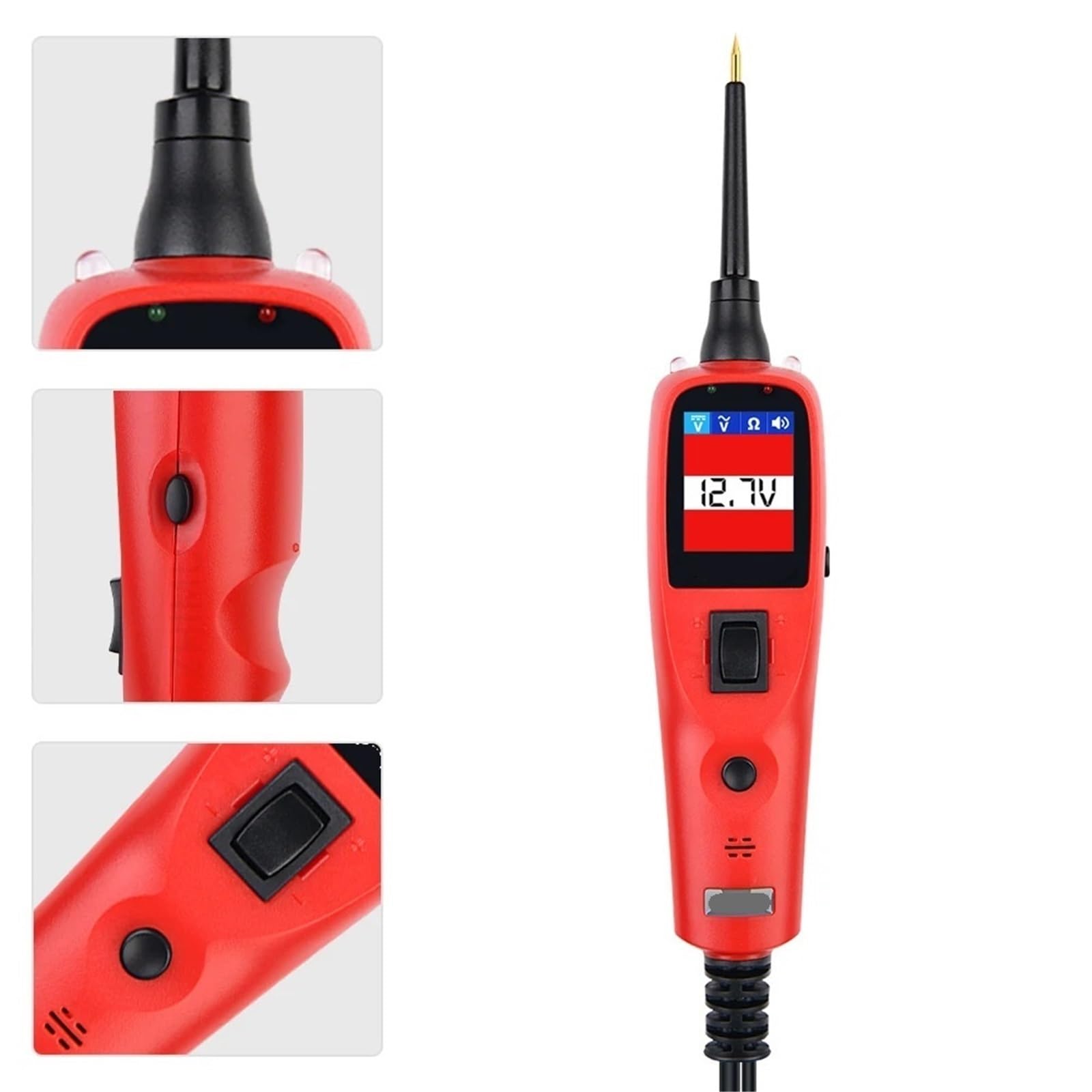 Comprobador de voltaje, Probador De Circuitos Eléctricos For Automóviles, Sonda Potencia, Detector Cortocircuitos Y Abiertos, Herramienta Diagnóstico For Reparación,Herramienta eléctrica automotriz