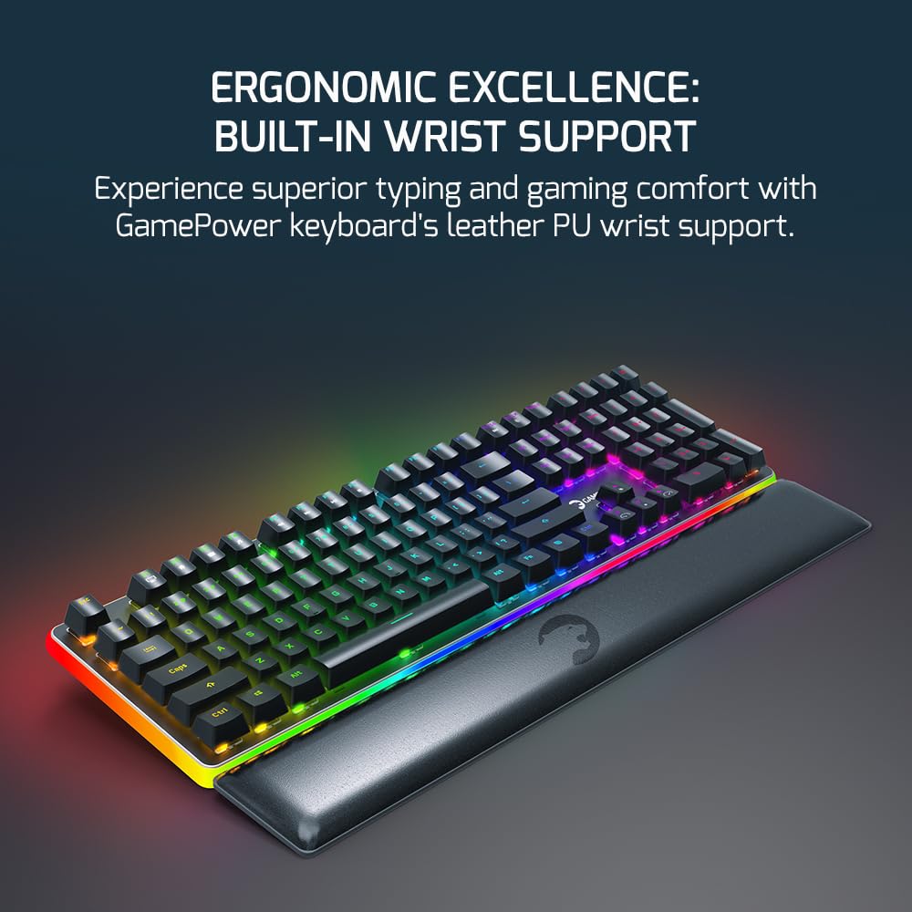 Amazon | GAMEPOWER ゲーミングキーボード Saber RGB メカニカル 105