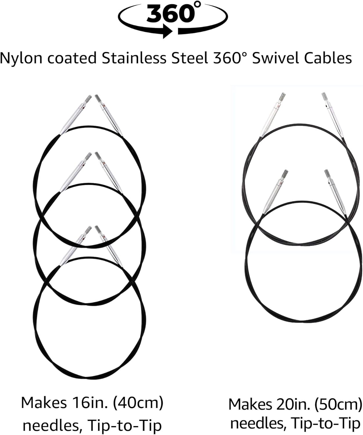 KnitPro Dreamz Regal Set 4 inch Circular Knitting Needles Size 2.5, 3, 4, 5, 6, 7, 8, 9, 10, 10.5, 11 Interchangeable, 5 Cables, 8 Caps, 4 Keys, 2 Connectors, Fabric Case with Project Bag
