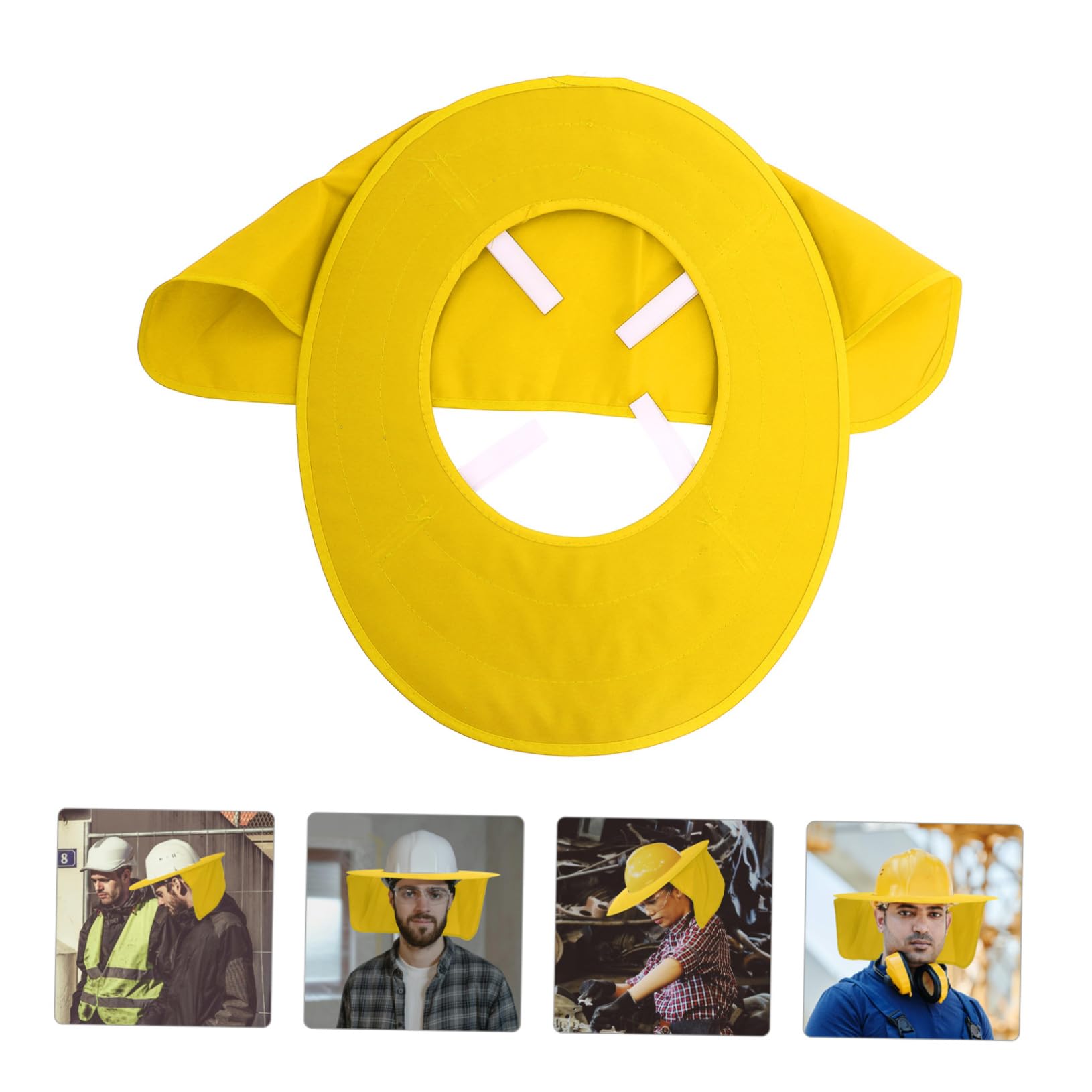 Artibetter 4piezas Sombrero De Seguridad Protección Solar y Cortina para Cuello Accesorio para Casco De Construcción y Jardinería Sombrero Duro Visera y Brim para Trabajos Al Aire