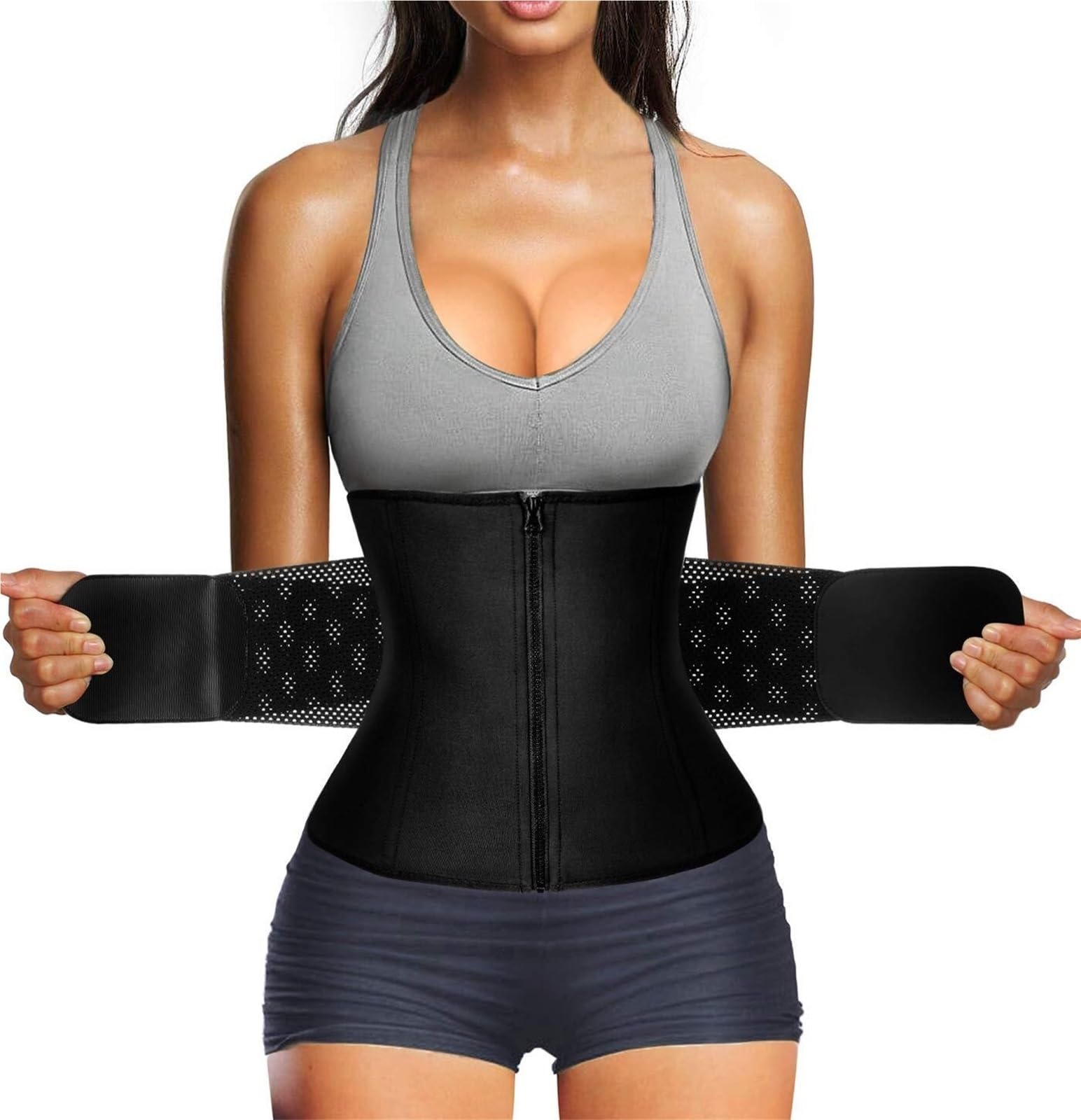 RüCkenstüTzgüRtel Taillentrainingsgürtel Bauchgürtel Sport Taillentrimmer Sauna Fitness Bauchgürtel Taillenschutz(XL)