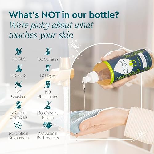 Miniatura 20 de puracy líquido Plato de jabón – sulfate-free Lavado Detergente natural – té verde & Lime, PDS16, 1, 1