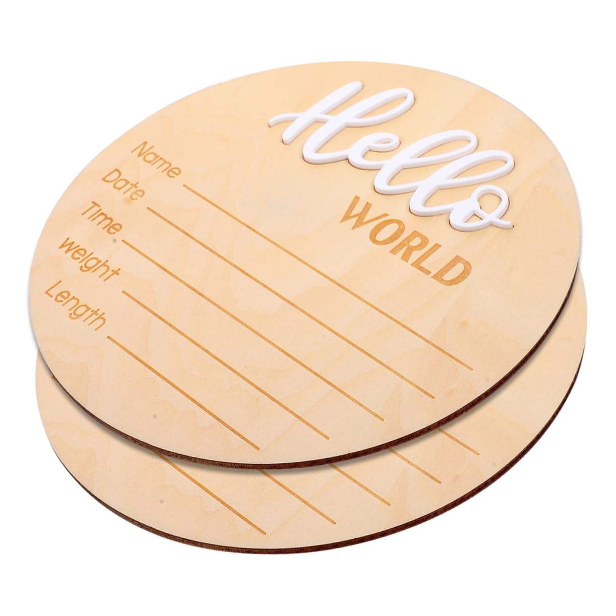 VICASKY Announcement Sign for Hospital Newborn Birth Announcement Wooden Name Sign