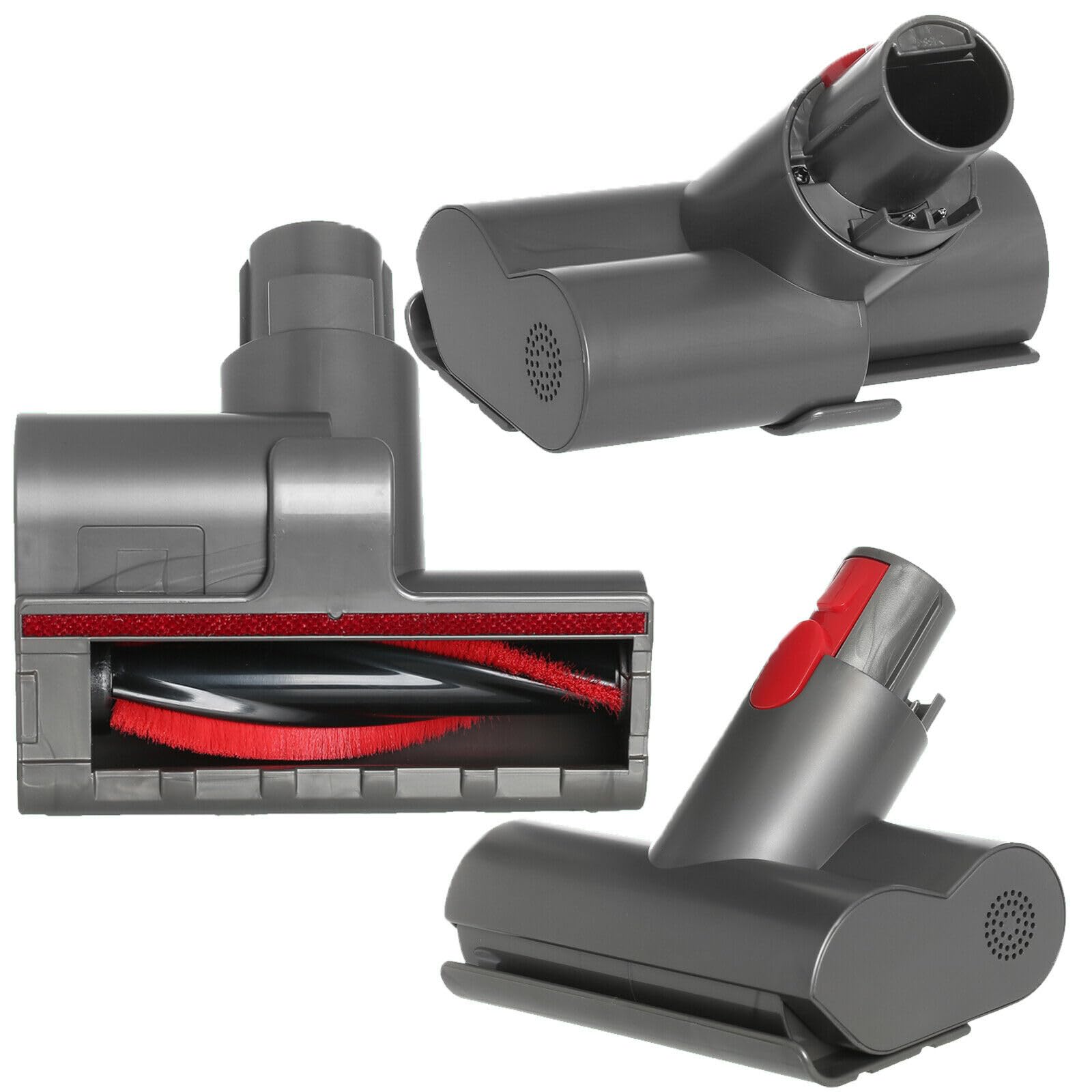 Masterpart Grey V10 Motorised Mini Turbine Brush Tool Attachment Compatible With Dyson Sv12 Cordless Sv27