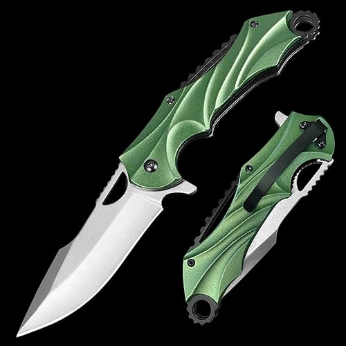 VIFUNCO Cuchillo de bolsillo para hombres, cuchillo plegable EDC con clip, cuchillo táctico afilado para supervivencia al aire libre, campamento,