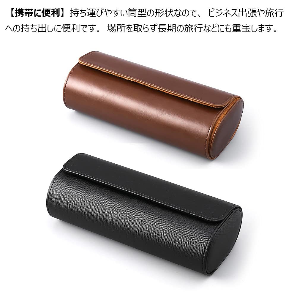 Amazon.co.jp: Whatna 革 手作り 1本 2本 3本用 腕時計ケース 時計