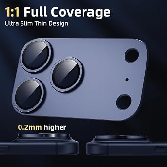 for iPhone 17 Pro Max Camera Lens Protector, Dark Blue