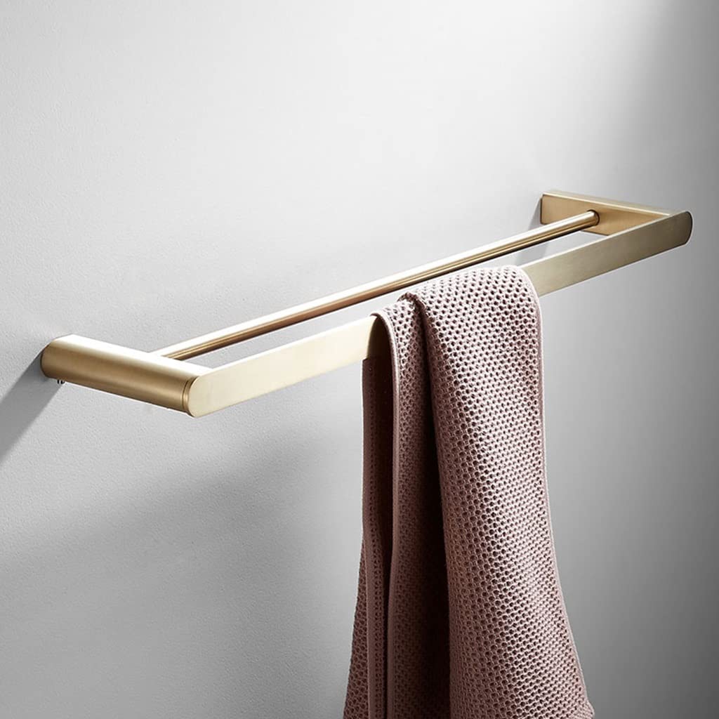 LMYSXAOZ LNNSHX Towel Racks, Rail for Bathroom,Brushed Bar Wall Mounted Hand Bathroom Holder Kitchen Dish Cloths Hanger/Bath Rack 60Cm/a (Bath 60