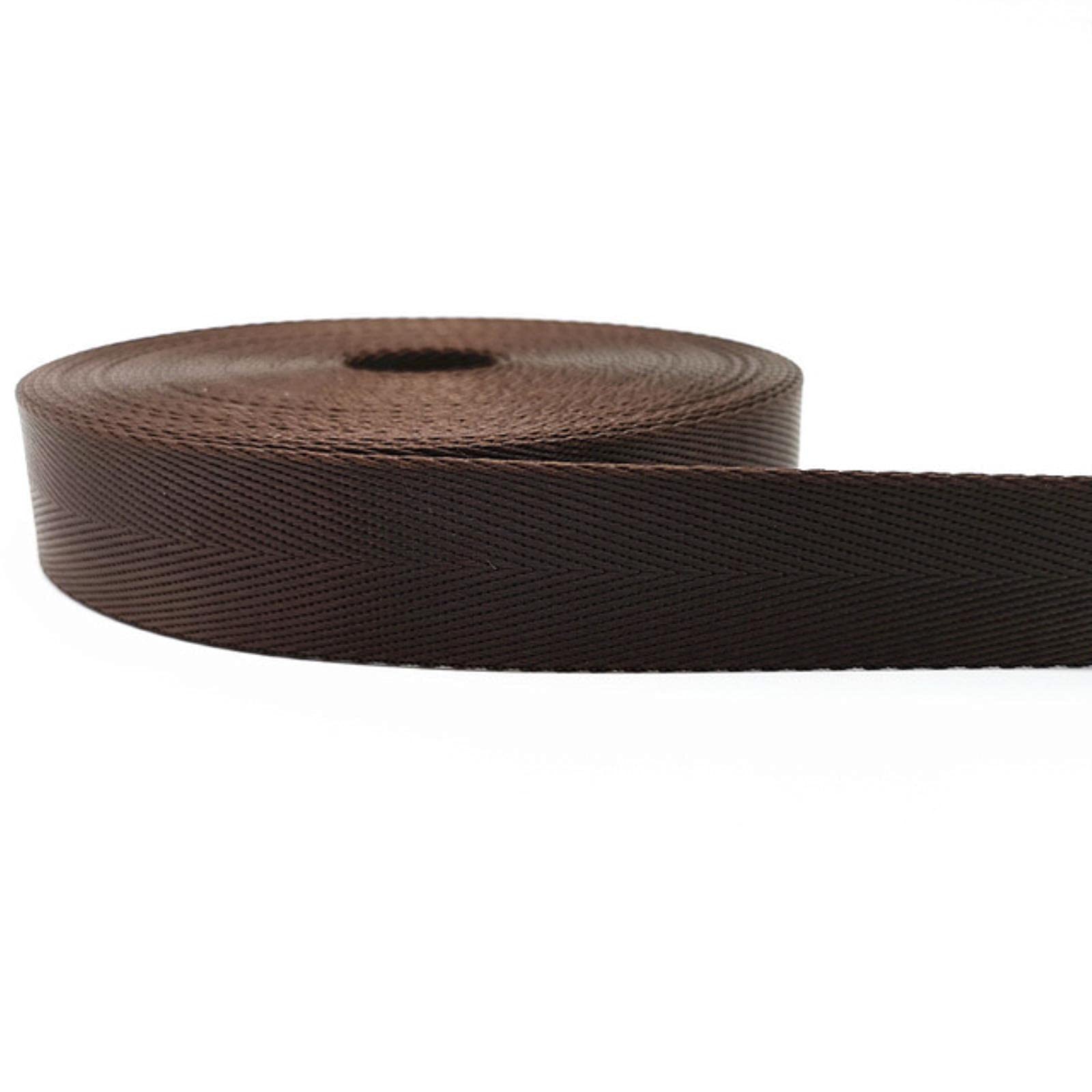 Conexión con Cinta de Corte Oblicua, Cinta de Algo Cinta de Coser de Cinta de algodón Tejida, Correa de Nailon Resistente, patrón de Espiga, flejes for Mochila, Costura DIY(Coffee,38mm)