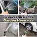 TheFitLife Flexible Metal Garden Hose - 25/50/75/100 FT 304 Stainless Steel Water Hose with Newest Spray Nozzle and Solid Metal Fittings, Lightweight, Kink Free, Durable and Easy to Store (125 Feet)