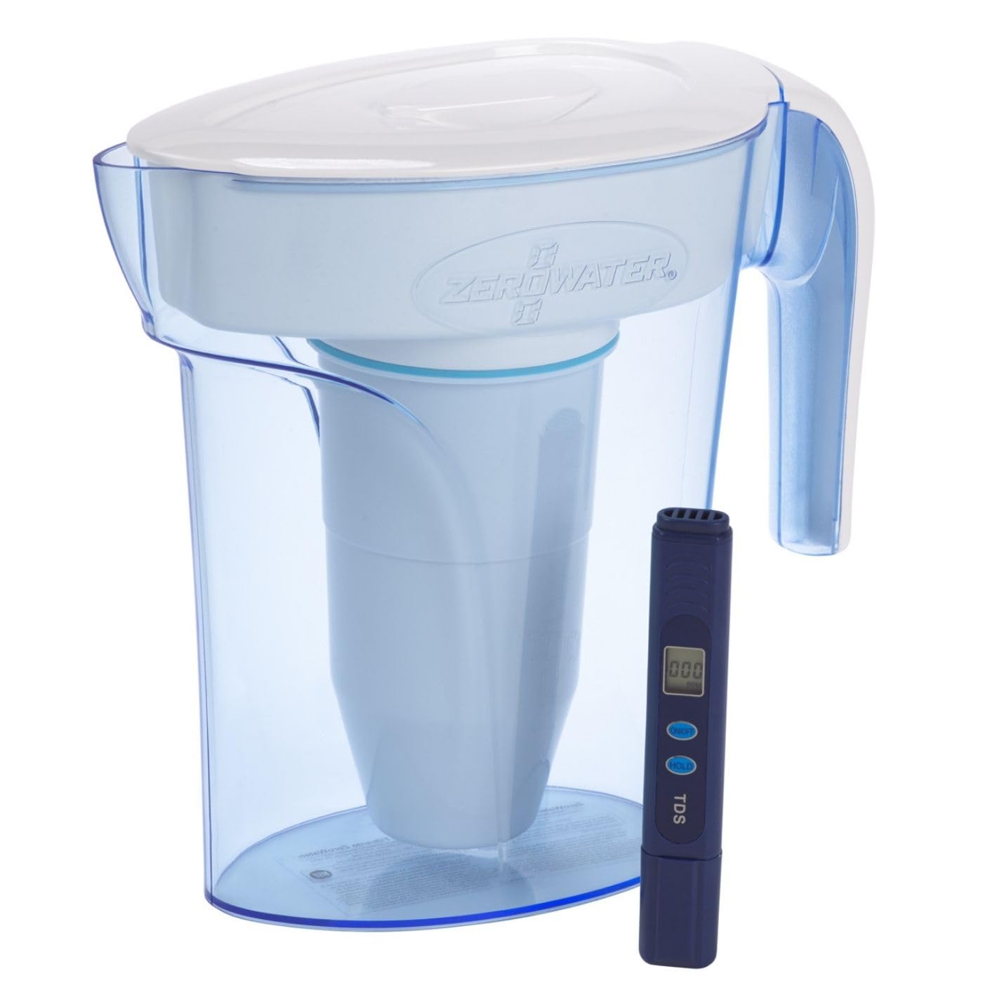 Zerowater ZP-006-4 Dzbanek Filtrujący, Niebieski/Biały, 1,4 L