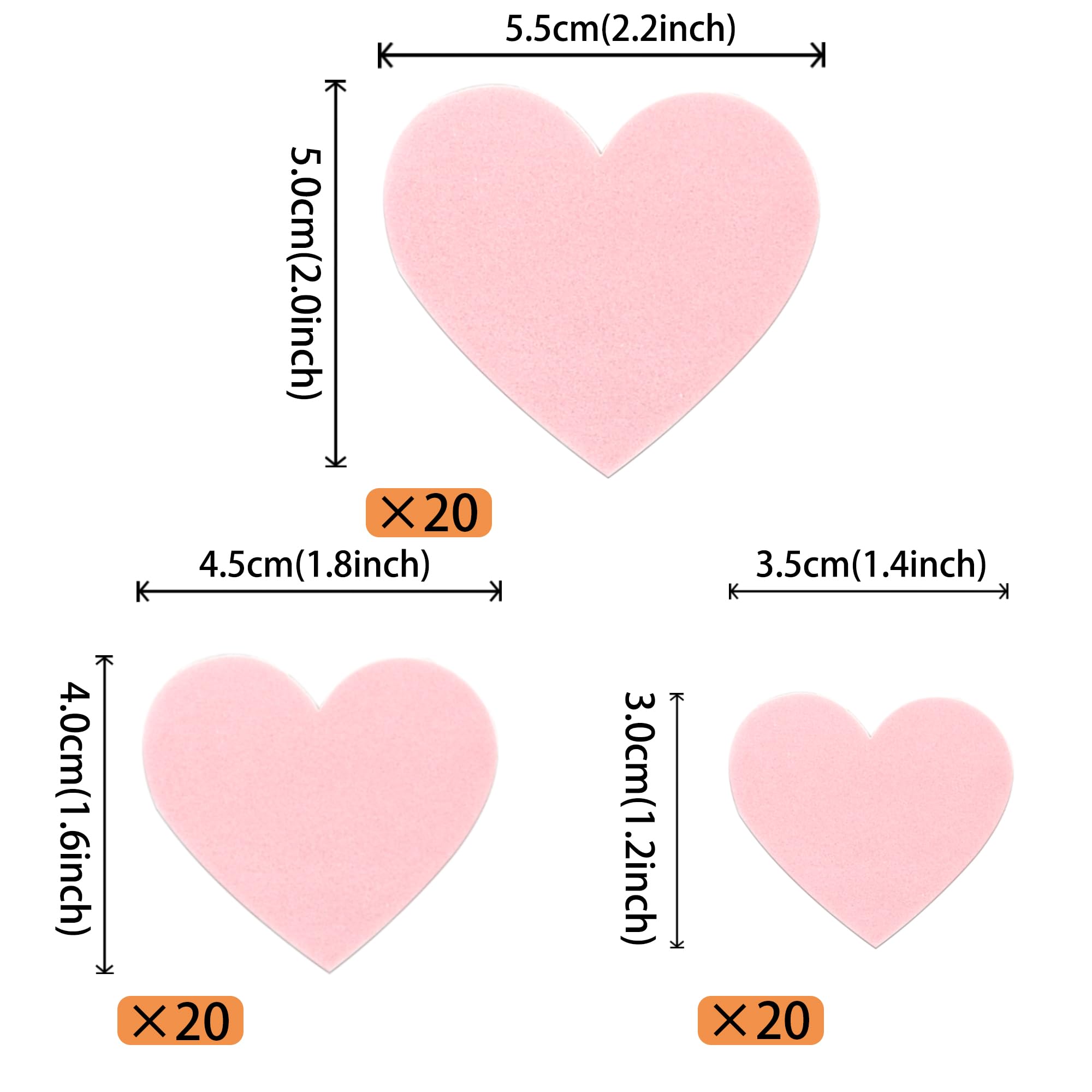 SYKYCTCY 60 Pack Edible Heart Valentines Day Cupcake Toppers Pink Sweet Love Heart Cupcake Picks Happy Valentine's Day Cake Decorations for Valentine's Day Theme Party Supplies - Image 2