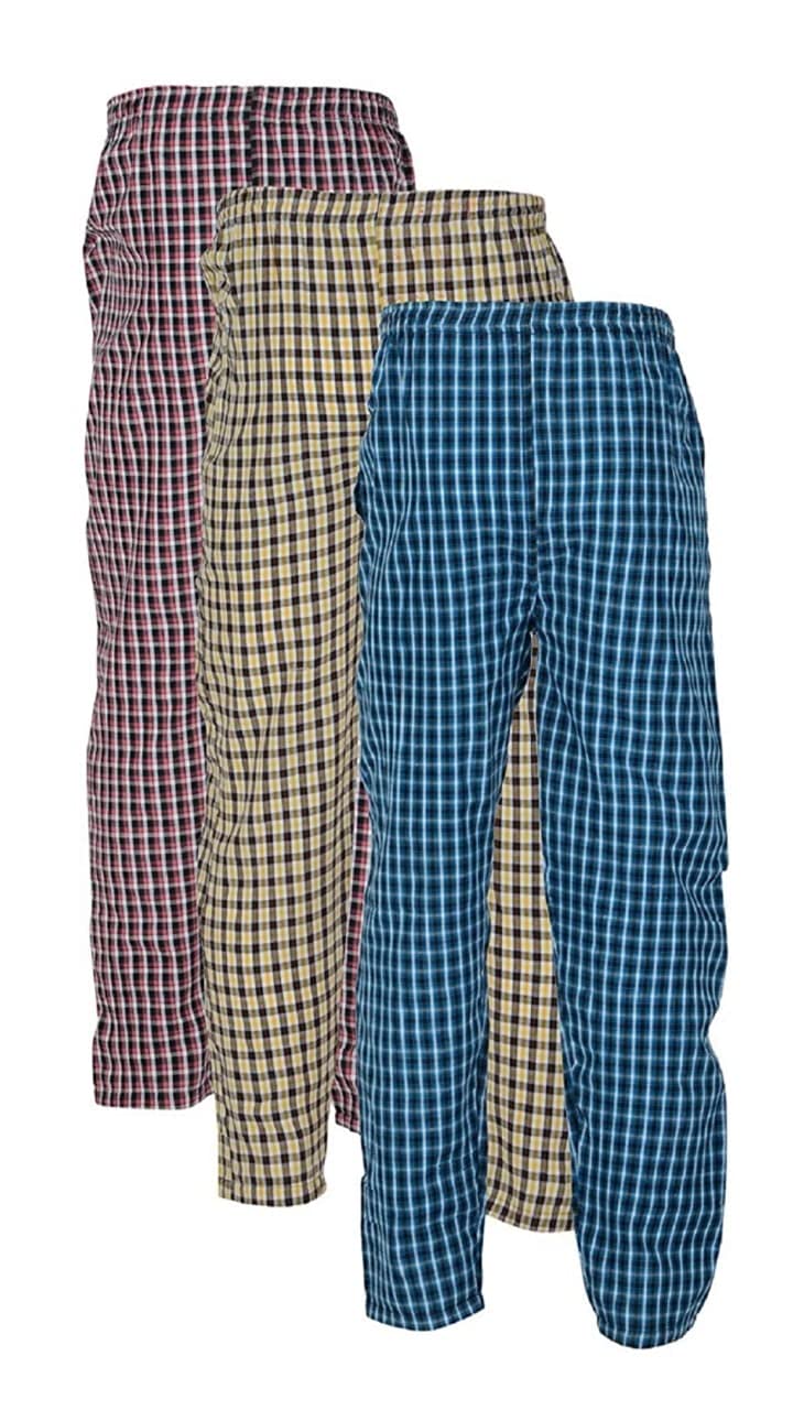 generic fn style FRAXIER Men's Cotton Checkered Printed Pyjama, Pajamas Colors -(Multicolours Pack of 3-picture-18