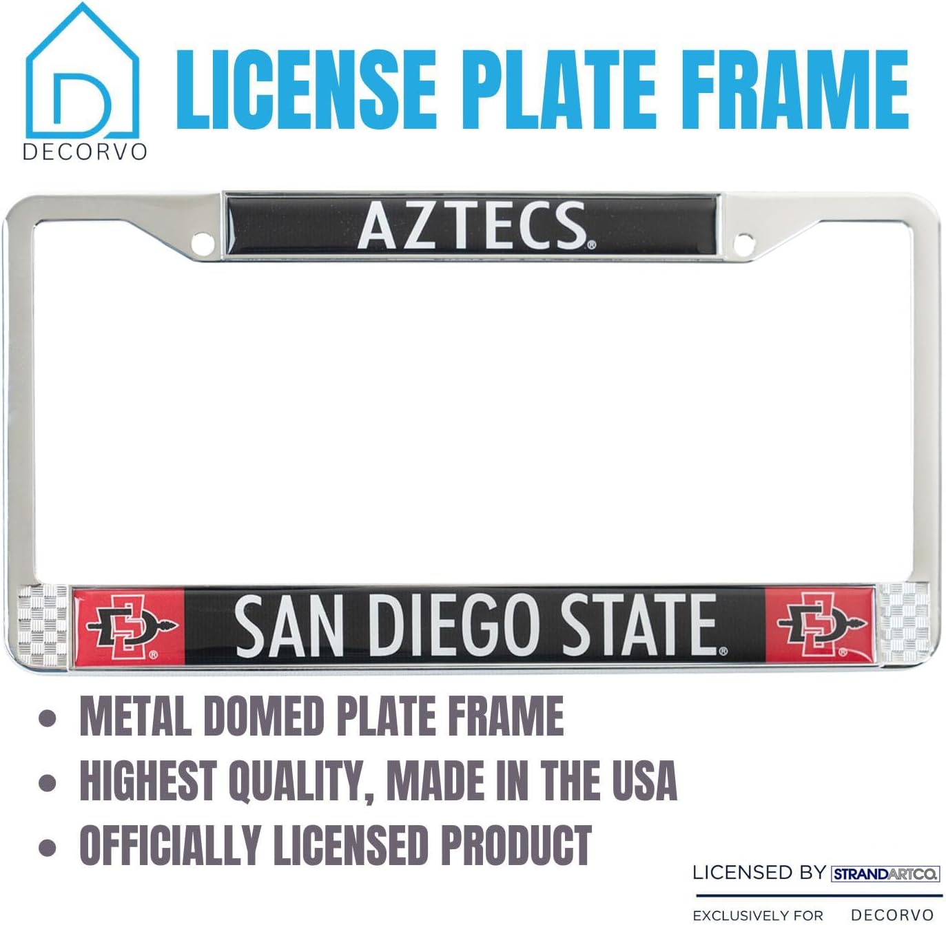 San Diego St License Plate Frame - San Diego St Car Truck Accessory - Image 3