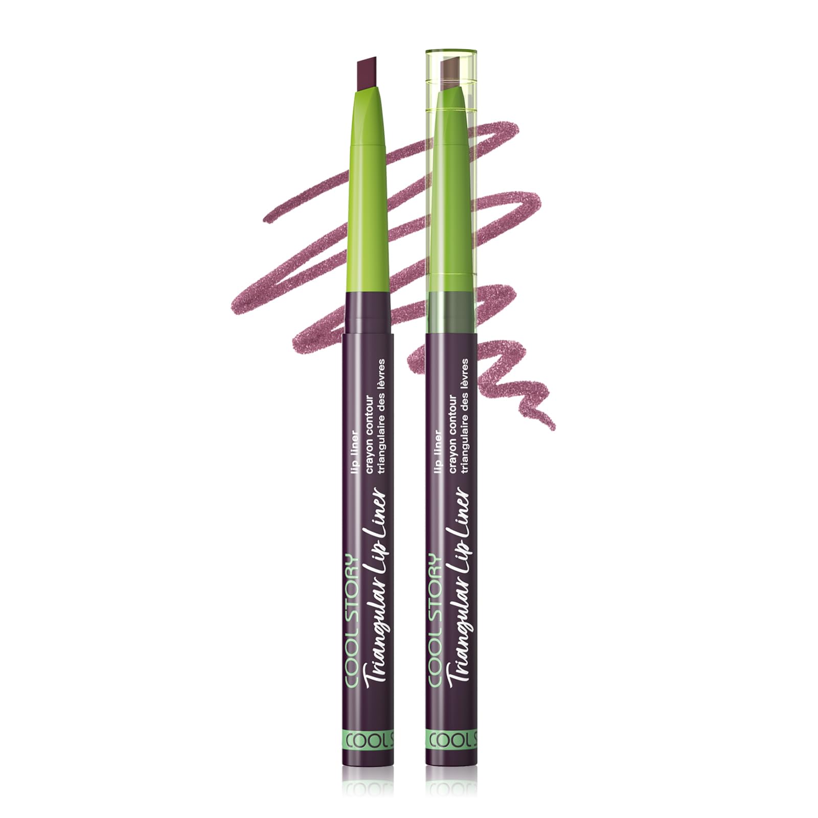 Lip Liner Pencil Stain,Triangular Tip Velvety Smooth Lip Liner Pencil, Easy Glide Blendable Natural Long‑Wear Lip Contour, Ideal Gift for Women, Long Lasting Waterproof Makeup,Plum Violet(7#) Plum Violet (7#) - 1 Piece
