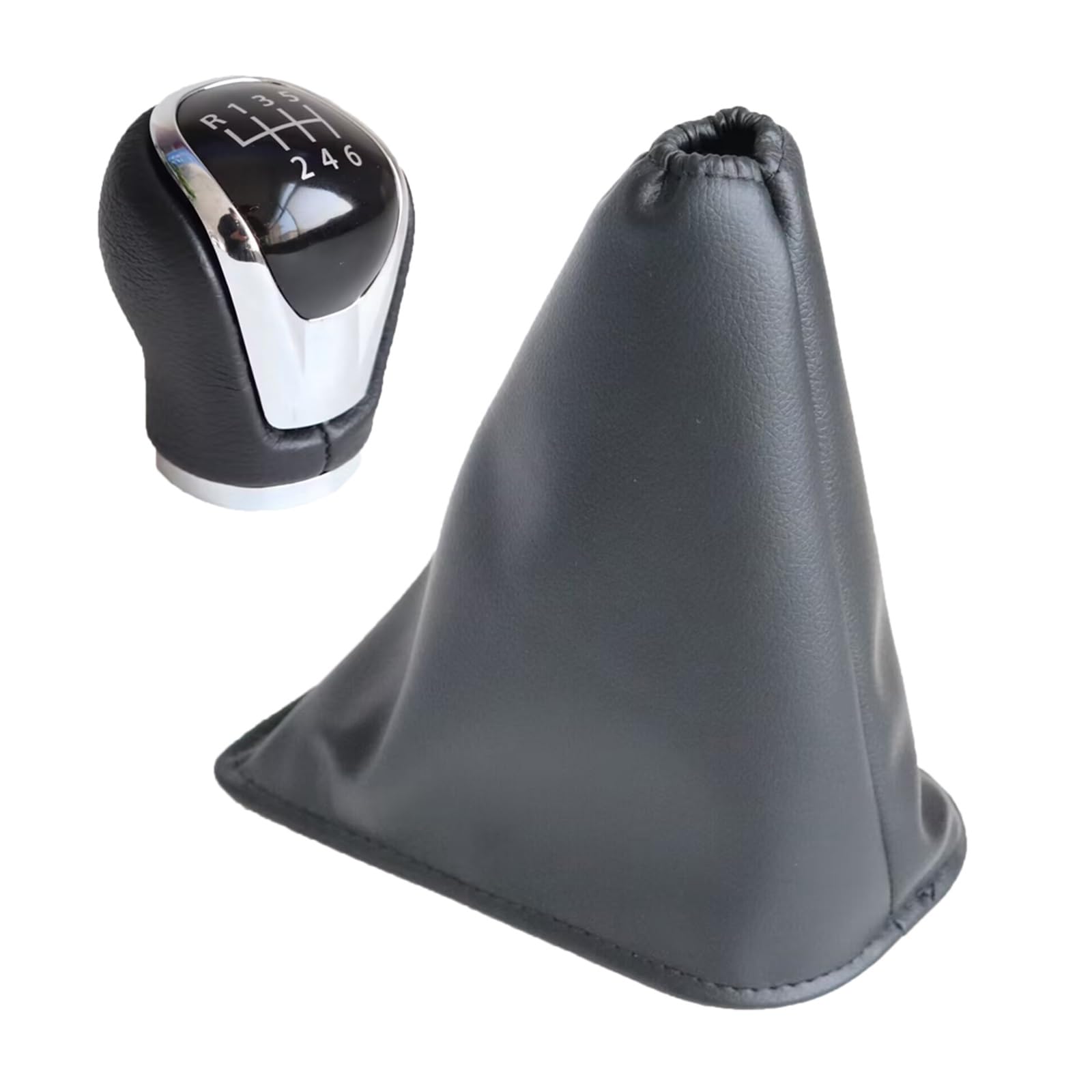 Mkgkacvcpt Knob With Boot Sporty Shift Knob For Nissan For X-Trail T32 Qashqai J11 2016-2017 Black