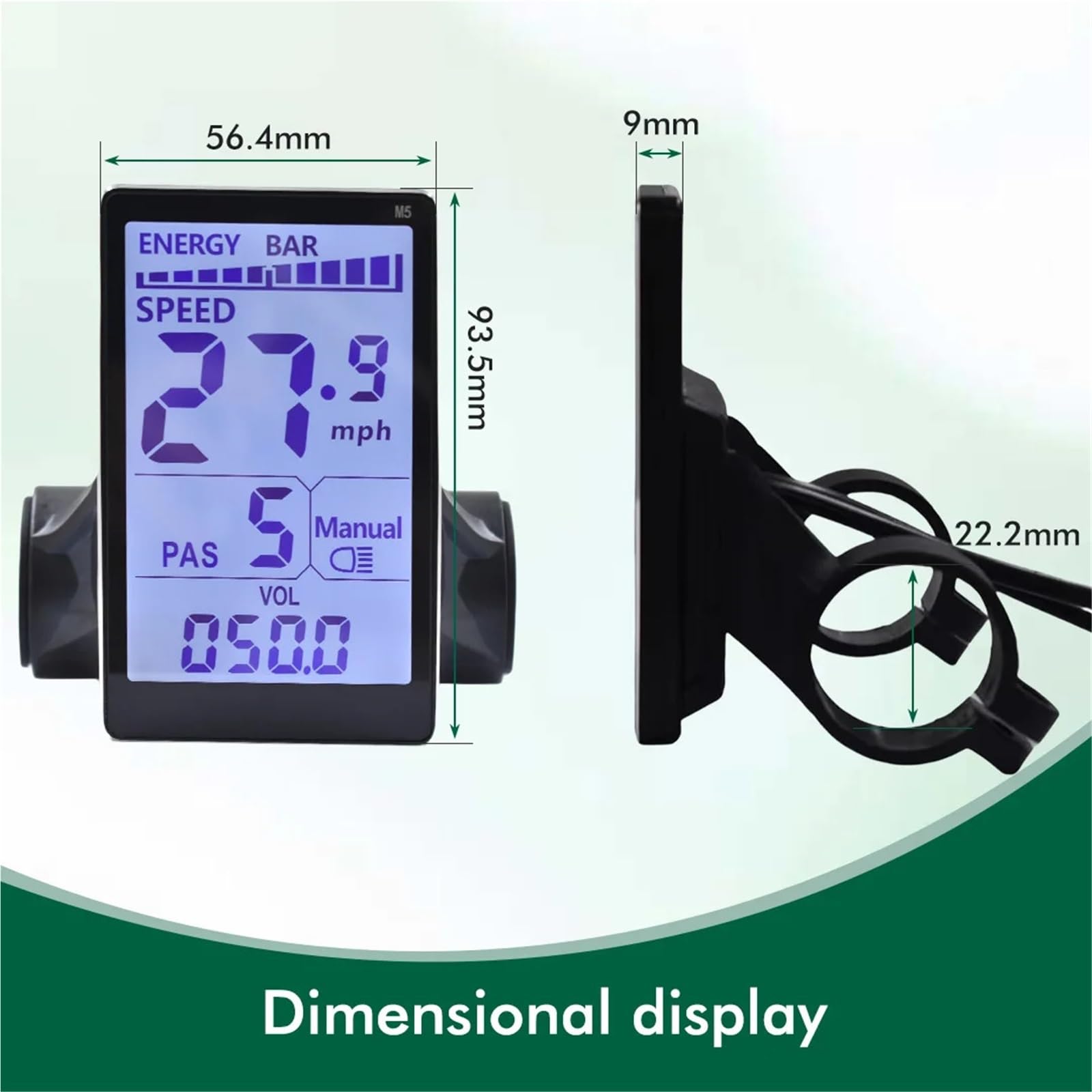 Pantalla para Ebike, Panel LCD para Bicicleta Eléctrica M5 con Pantalla A Color