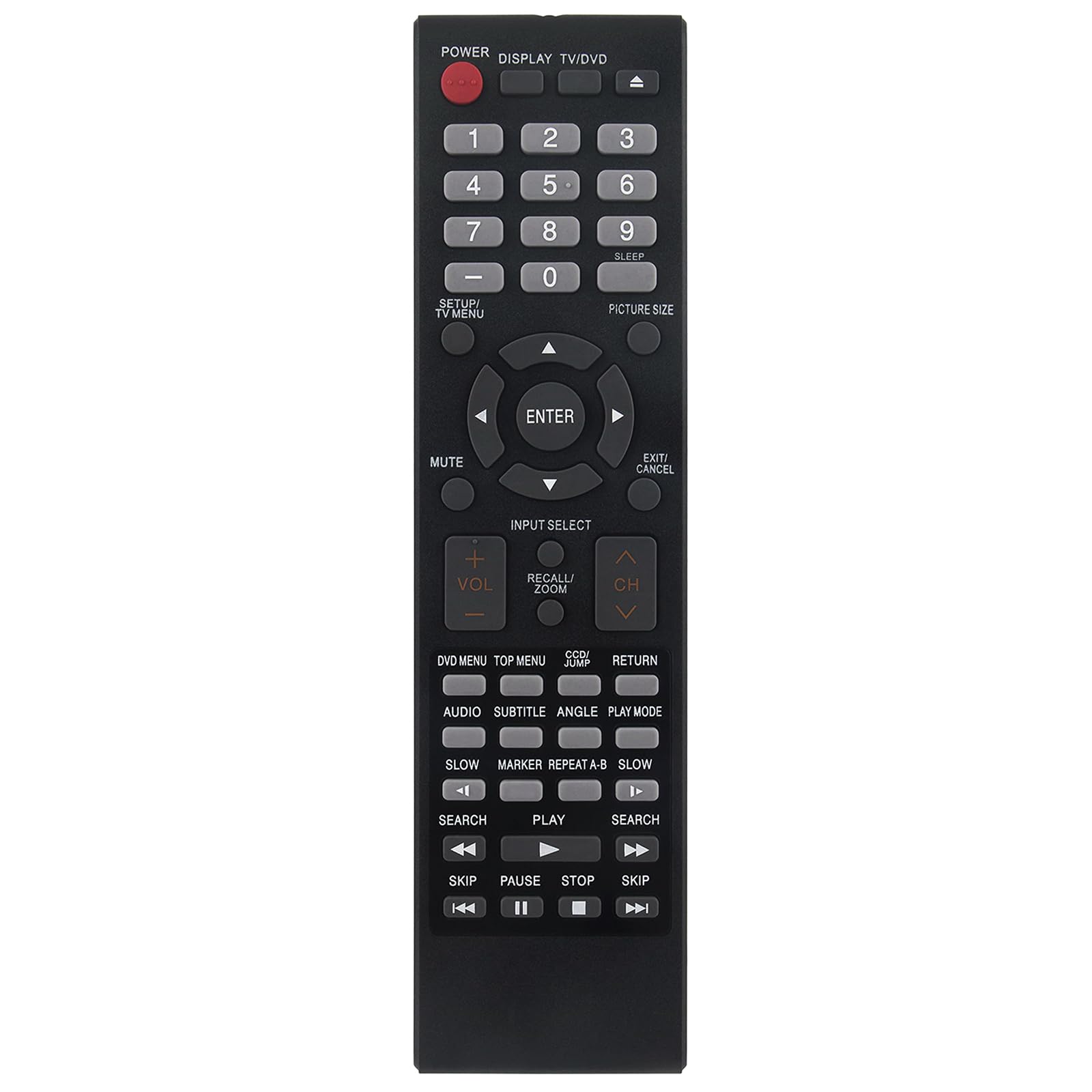 076R0SC011 Replaced Remote fit for Sanyo TV DVD Combo DP26670 DP32670 DP32671 DP26671 DP36671