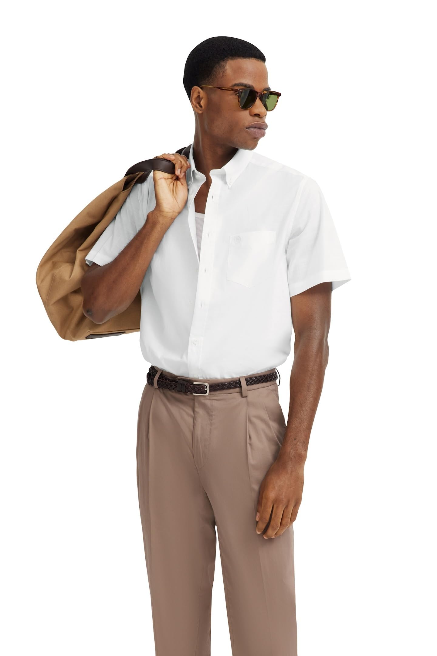 bugatti Herren Hemd Kurzarm 9450-78330C modern, elegant, Baumwolle, klassisch, Slim, Business, Sommer