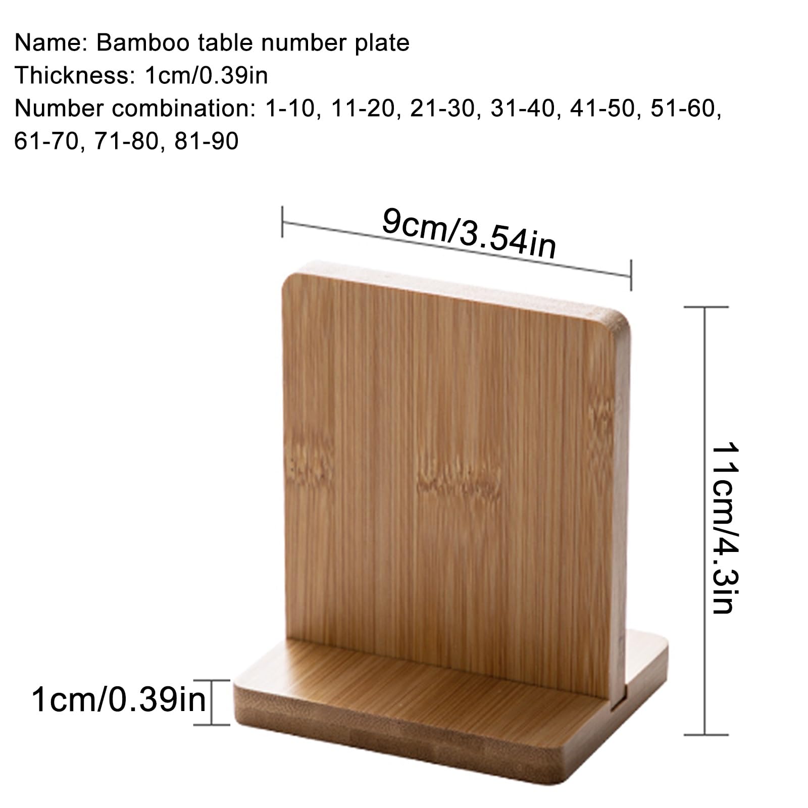 Números de mesa de madera del 1 al 50 para bodas, señalización de doble cara con base para recepción, banquetes, fiestas y cafeterías, tarjetas de centro de mesa