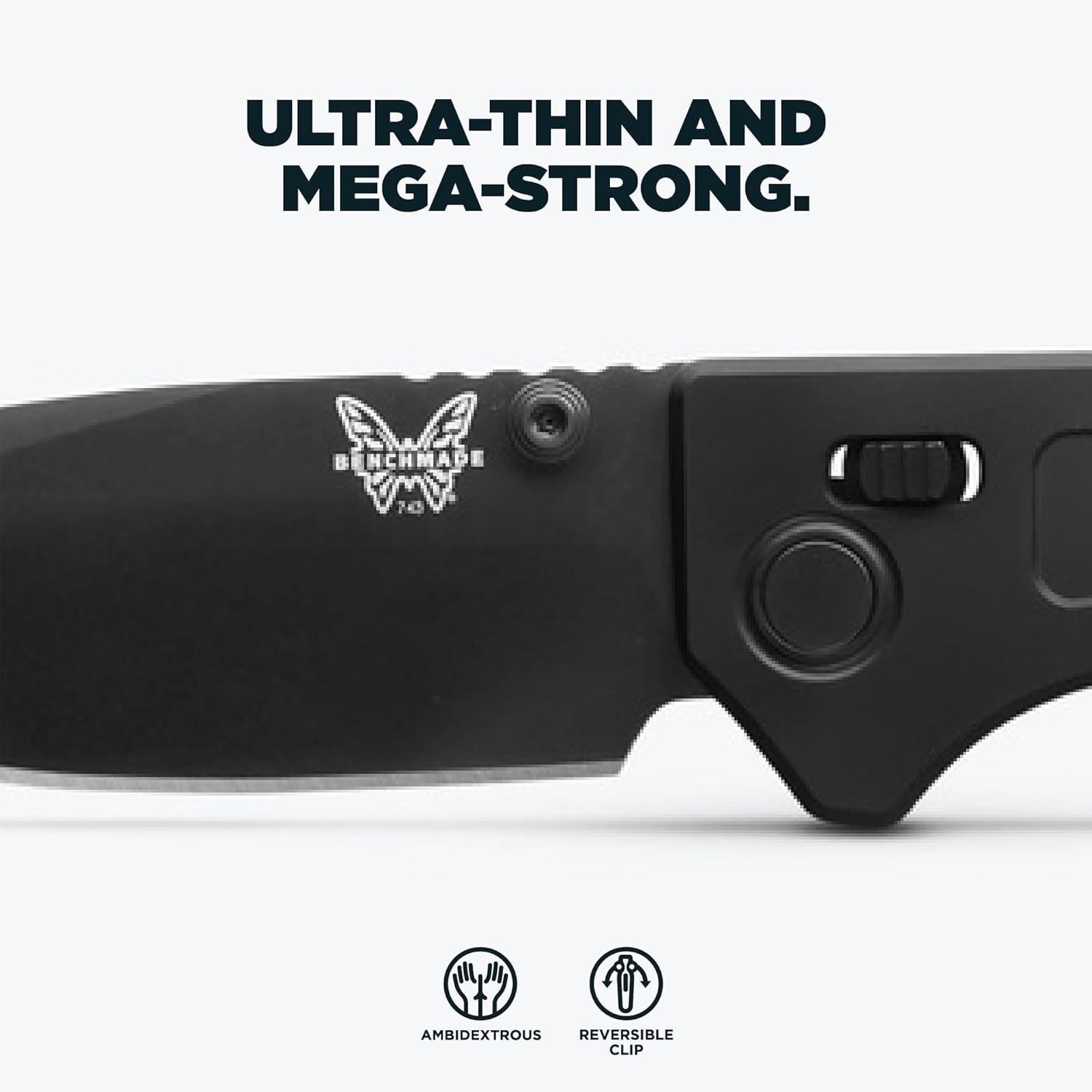 Benchmade - Mini Narrows Folding Knife with Black Titanium Handle (743BK-01)