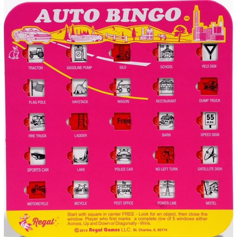Regal Games Travel Bingo Cards Assorted 24 pc. - Case of: 24;24