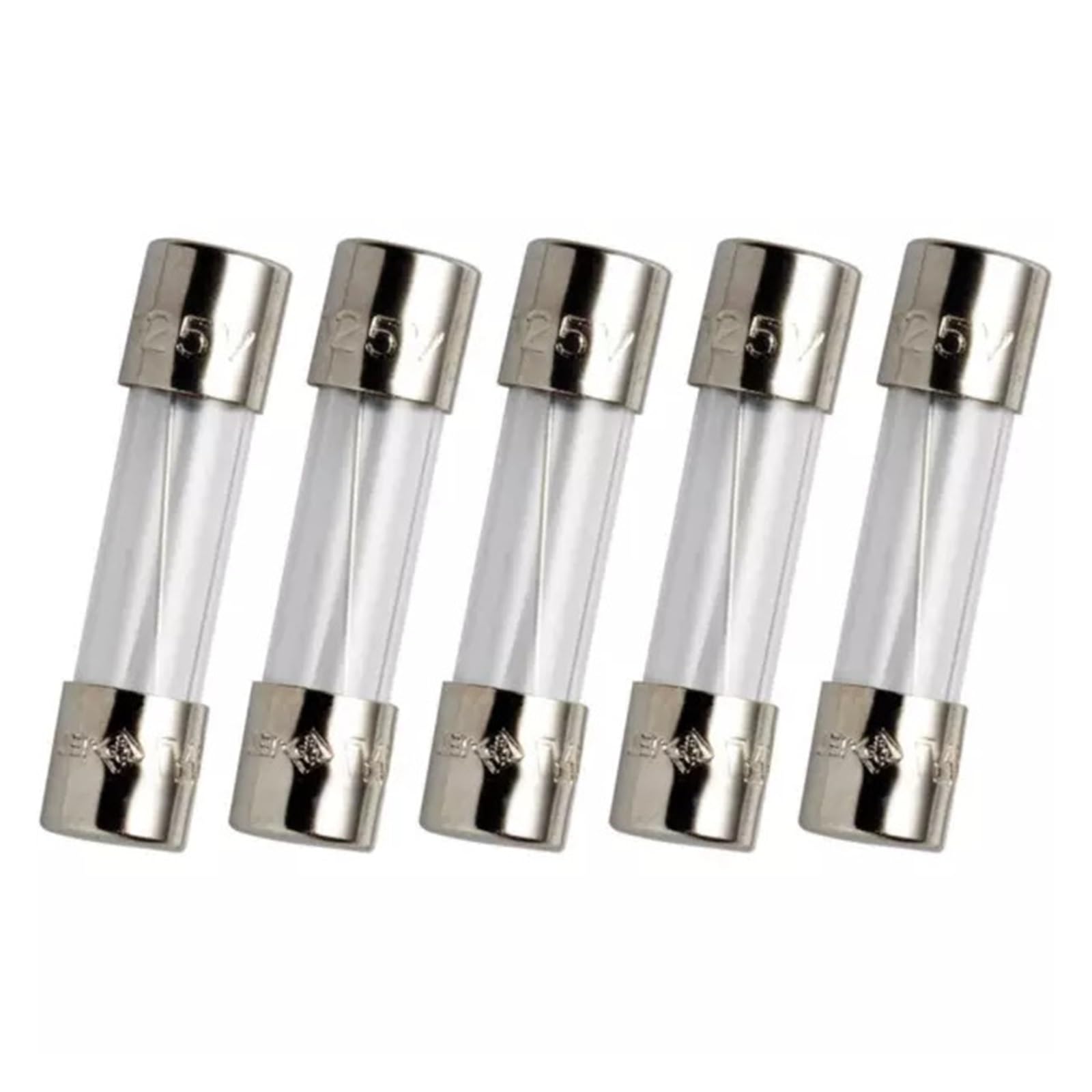 KXIWLUFV 5PCS 8A 125V Glass Fuse 5x20mm