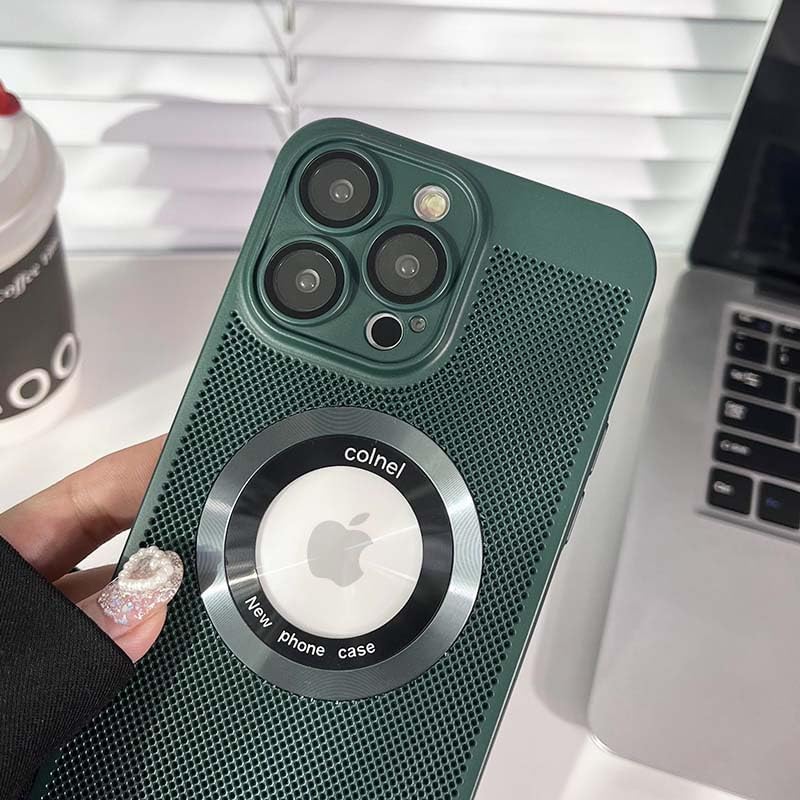 Miniatura 4 de Funda magnética transpirable para iPhone 14, 13, 12, 11 Pro Max, compatible con MagSafe, refrigeración por disipación de calor, ultrafina, a prueba