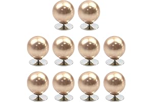 HEVSTIL 10 Sets Pearl Brooch Buttons: Adorn Your Attire with Elegant Gold Button Covers