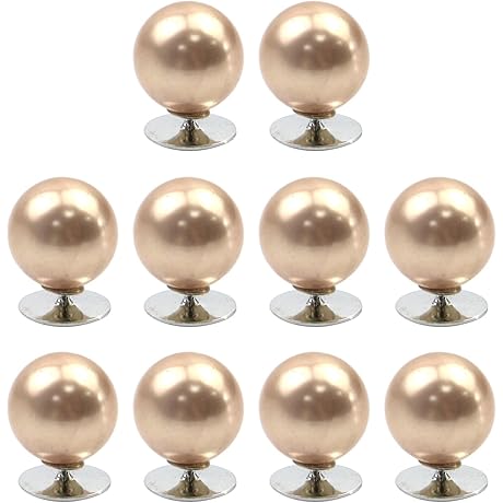 HEVSTIL 10 Sets Pearl Brooch Buttons: Adorn Your Attire with Elegant Gold Button Covers