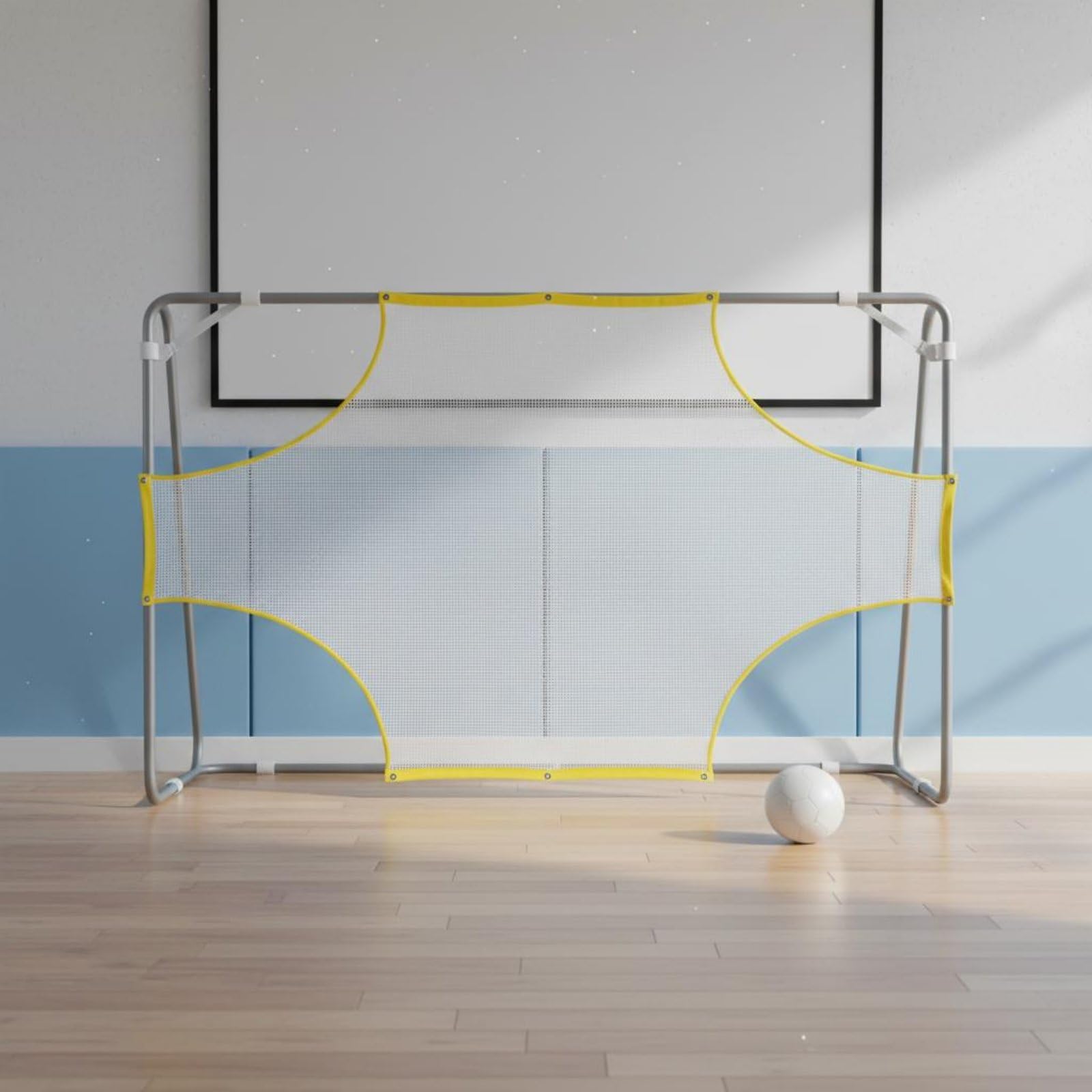 Soccer Training Net Rete Bersaglio Porta Calcio Rete Allenamento Precisione Rete con Esercitare Zone Materiale Oxford E Maglia Pe Durevole Montaggio