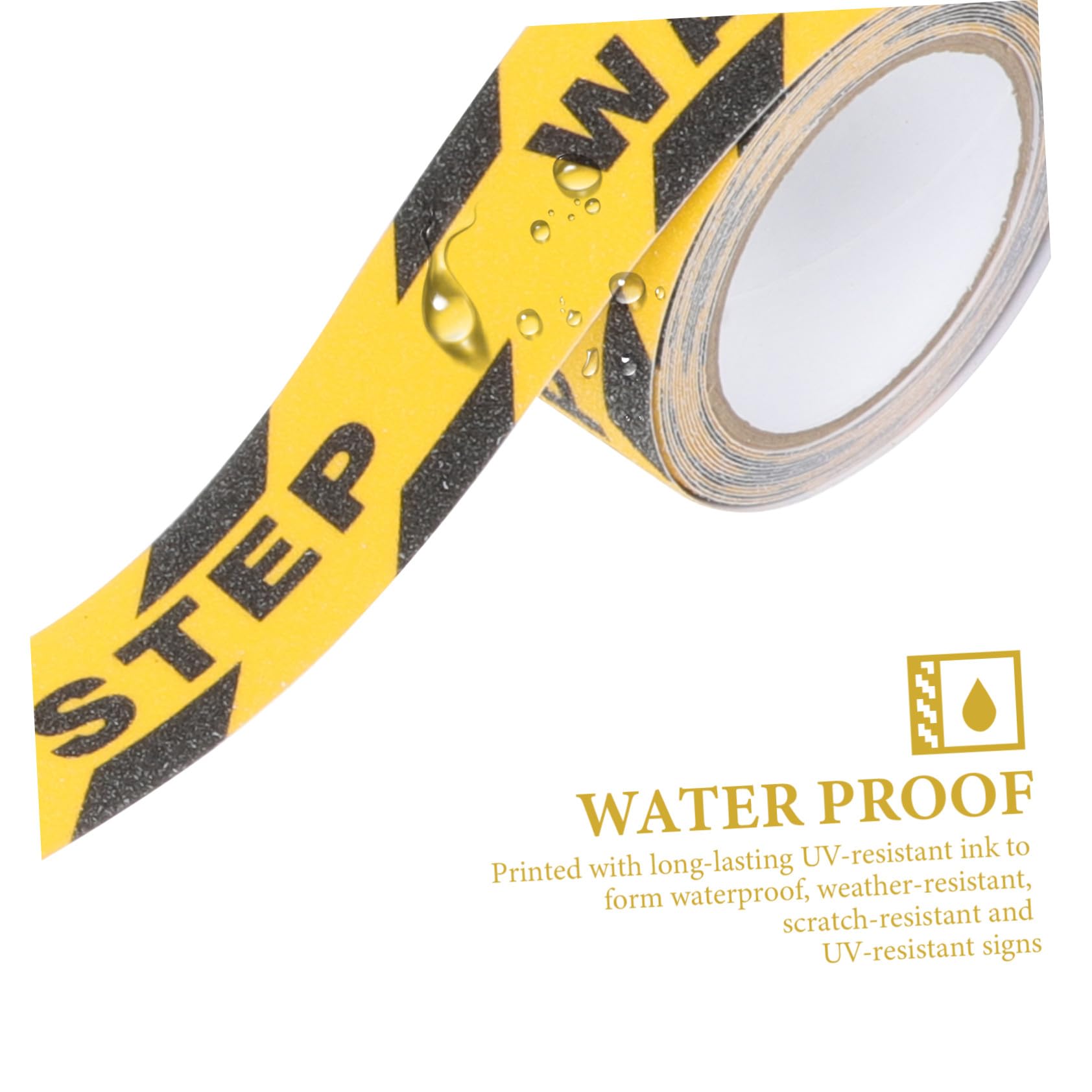 VALICLUD 2rollen Rutschfestes Warnband Mit Starker Haftung Und Auffälligem Watch Your Step Aufdruck Rutschhemmendes Treppenband Für Innen Und Außen Bei Schulen Schwimmbädern Pflegeheimen