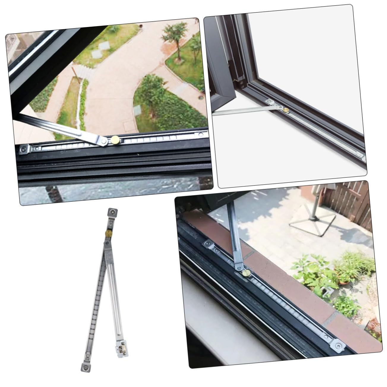 Gadpiparty 5stücke Fenstersicherheitsstange Mit Einstellbarem Windstützmechanismus Lange Bohrfreie Fensterbegrenzer Für Optimale Und Einfachen Einbau Für Verschiedene Fenstergrößen