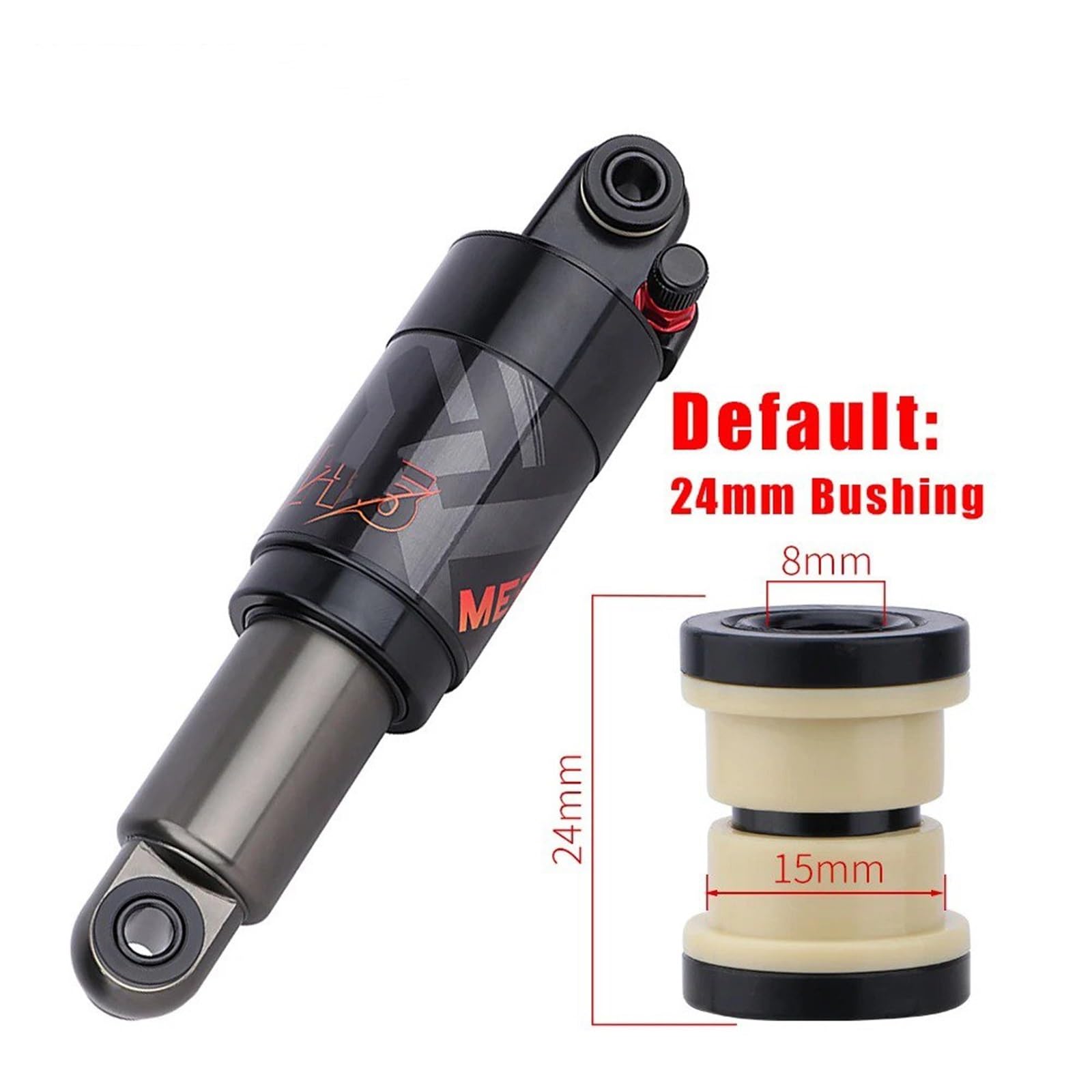 Amortiguador Eje Delantero Amortiguador Trasero Aleación para Bicicleta Montaña Plegable 125 Mm 150 Mm 165 Mm 190 Mm 200 Mm. Amortiguador Eje Trasero(150mm)