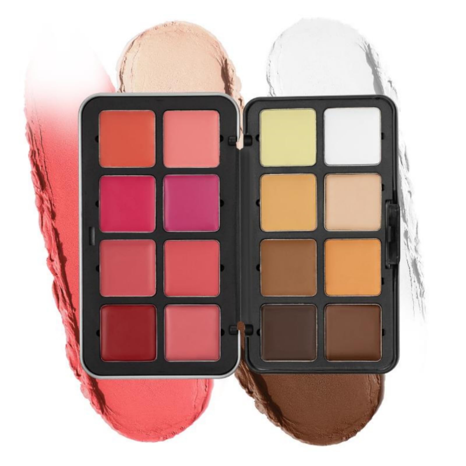 Paleta de 16 colores corrector y colorete 2 en 1 maquillaje facial mate difuminable