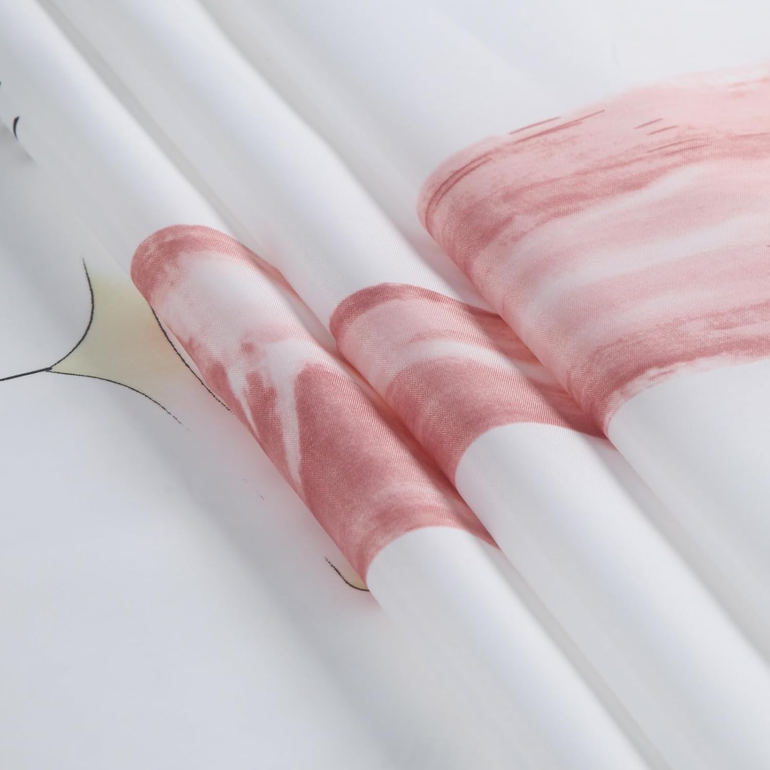 Fabric Shower Curtain, Pink Evening Gown Print Female Fashion Shower Curtains for Bathroom, Women Bathroom Curtains, 72" W x 72" H