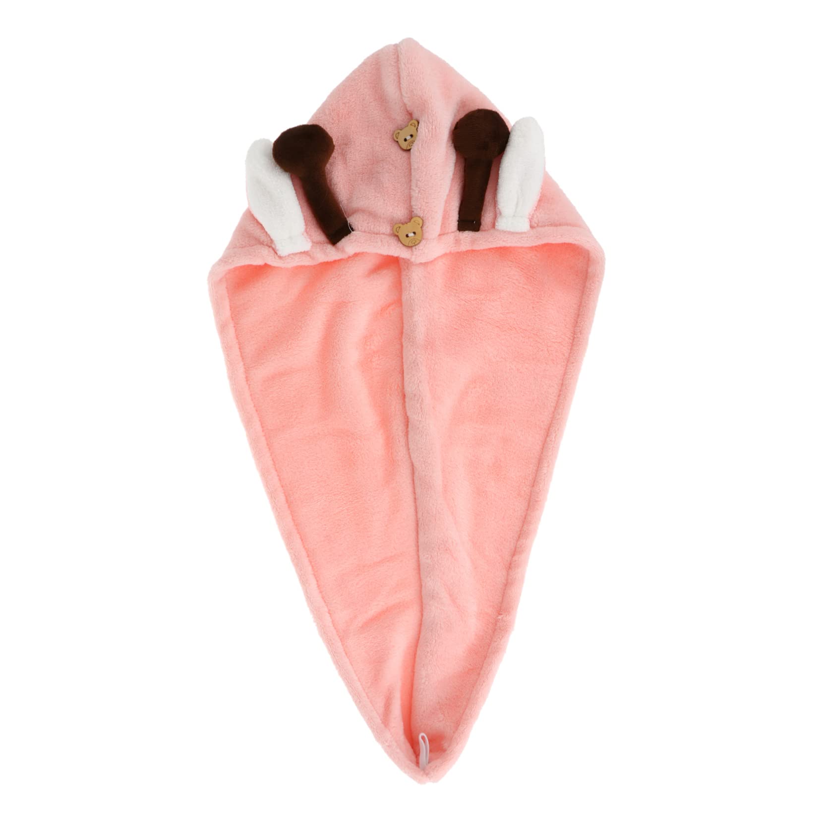 Mikinona Hair Dry Wraps Cap Double-Layer Hair Towel for Shower Fast Drying Ends Washable Compact for Ages