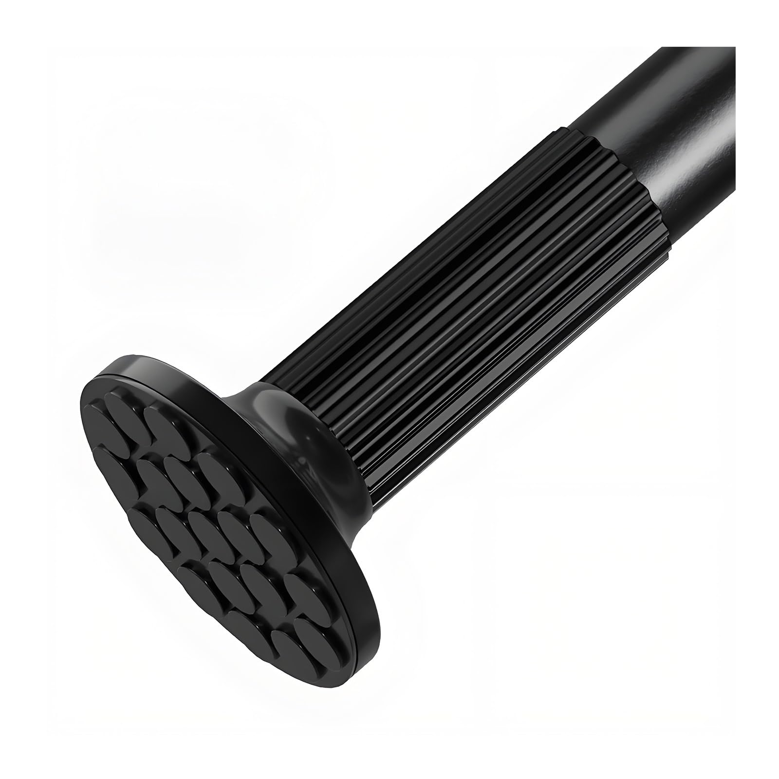 GLDYTVF Adjustable No-Drill Shower Curtain Rod Extendable Spring Tension Pole 1m-4m Non-Slip Telescopic Bathroom Rod (Black Fits 3.8-4.3m/12.4-14.1ft)