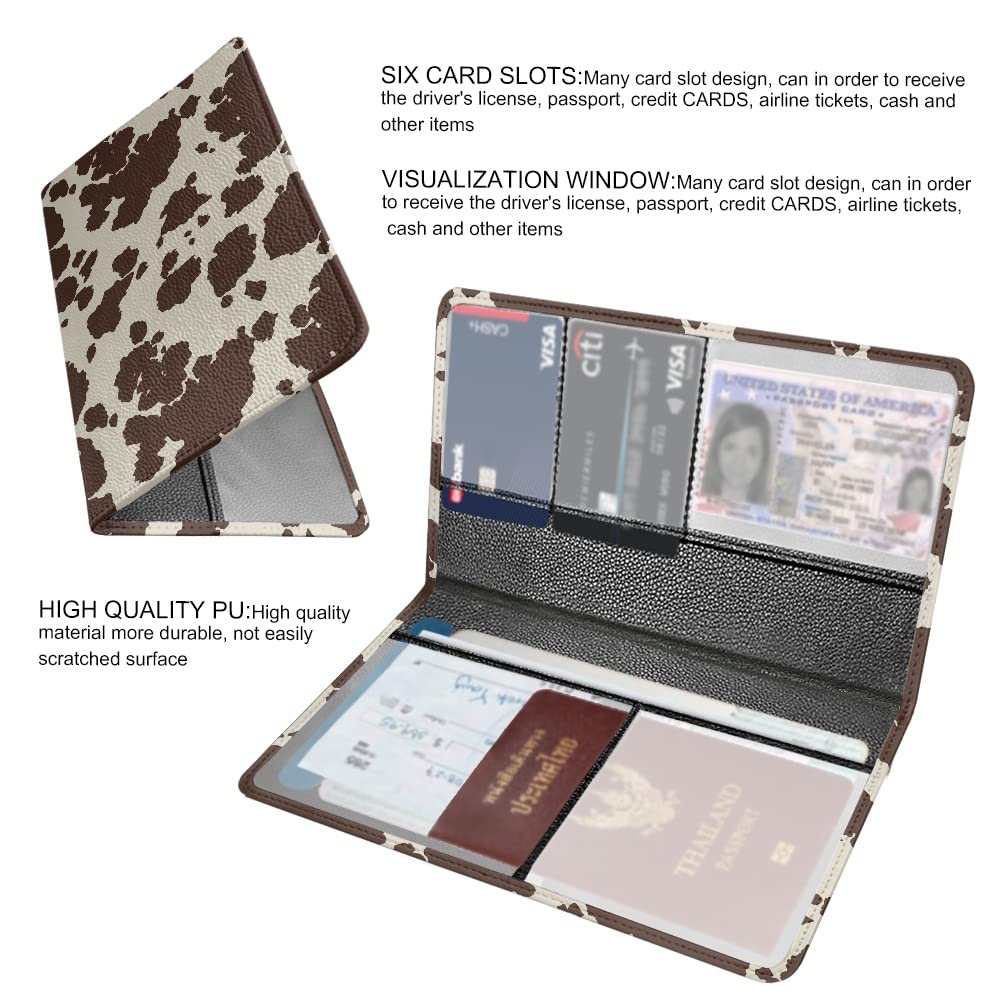 Brown Cow Print Car Document Holder | Glove Box Organizer For Insurance & Registration 11 thumbnail image