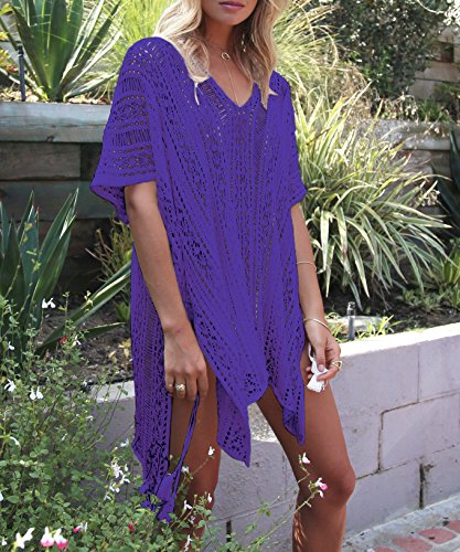 Wander Agio Beach Swimsuit for Women Sleeve Coverups Bikini Cover Up Net2