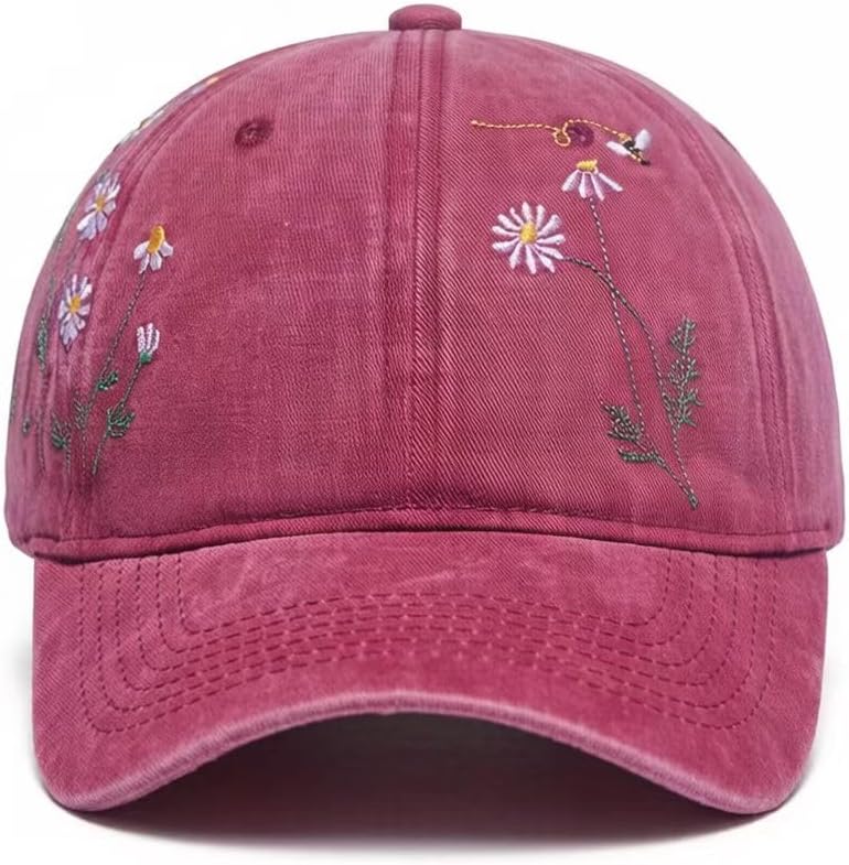 Green Dad Hat Men Women Embroidered Baseball Cap Low Profile Father's Day Snapback Hat Vintage Adjustable Washed Unisex